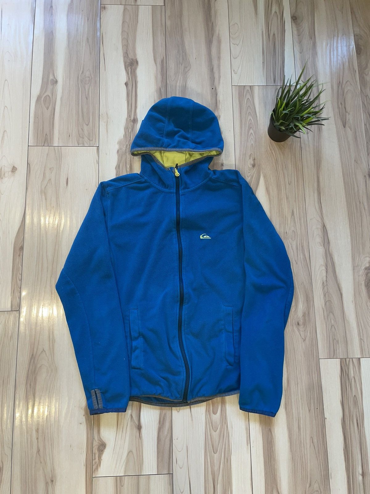 Quiksilver × Vintage Zip Ip Fleece Hoodie Quicksilver Vintage Surf Style Size US S / EU 44-46 / 1 - 1 Thumbnail