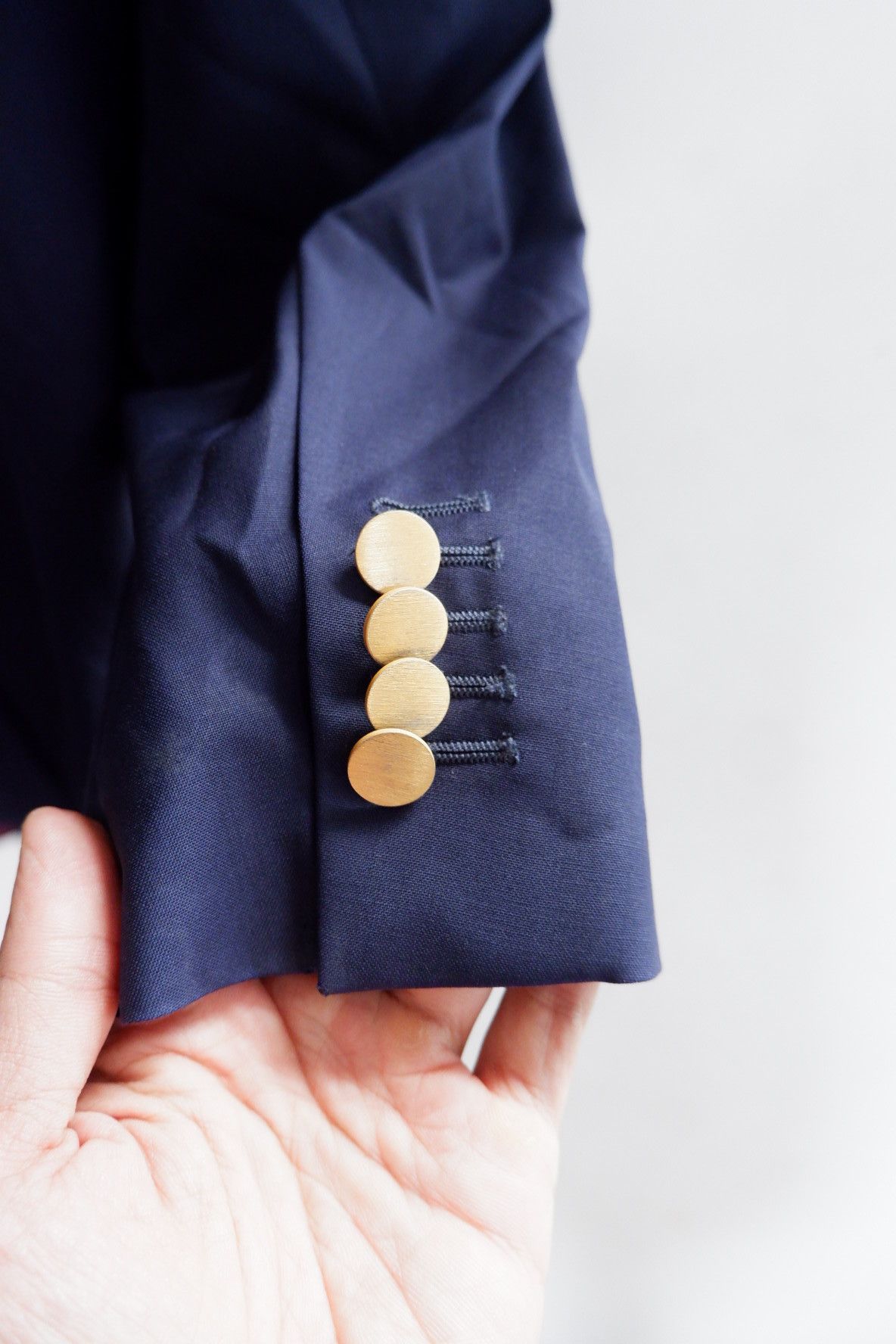 Gucci Vintage GUCCI Uniform Double Breast Wool Gabardine Jacket Size US L / EU 52-54 / 3 - 4 Thumbnail