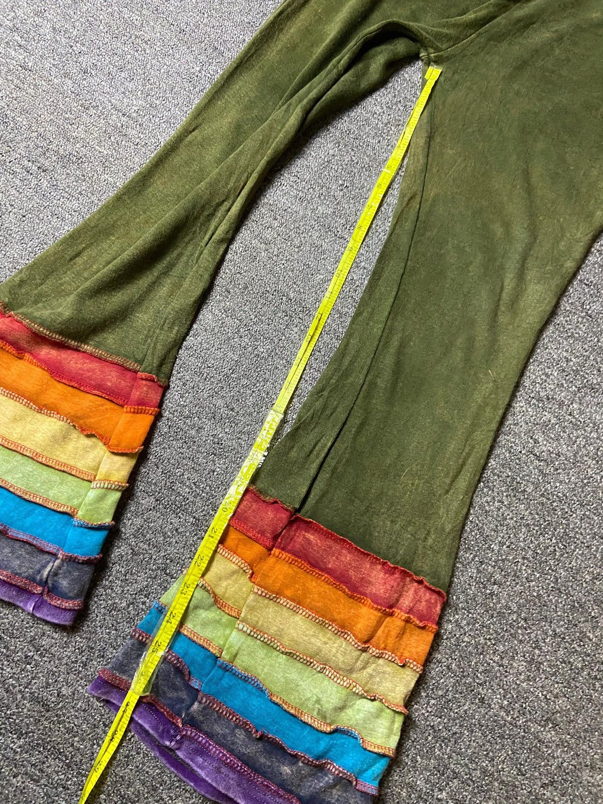 Japanese Brand × Vintage WORLD BAZAAR Bohemian Style Pants with Ruffles (126) Size US 28 / EU 44 - 2 Thumbnail