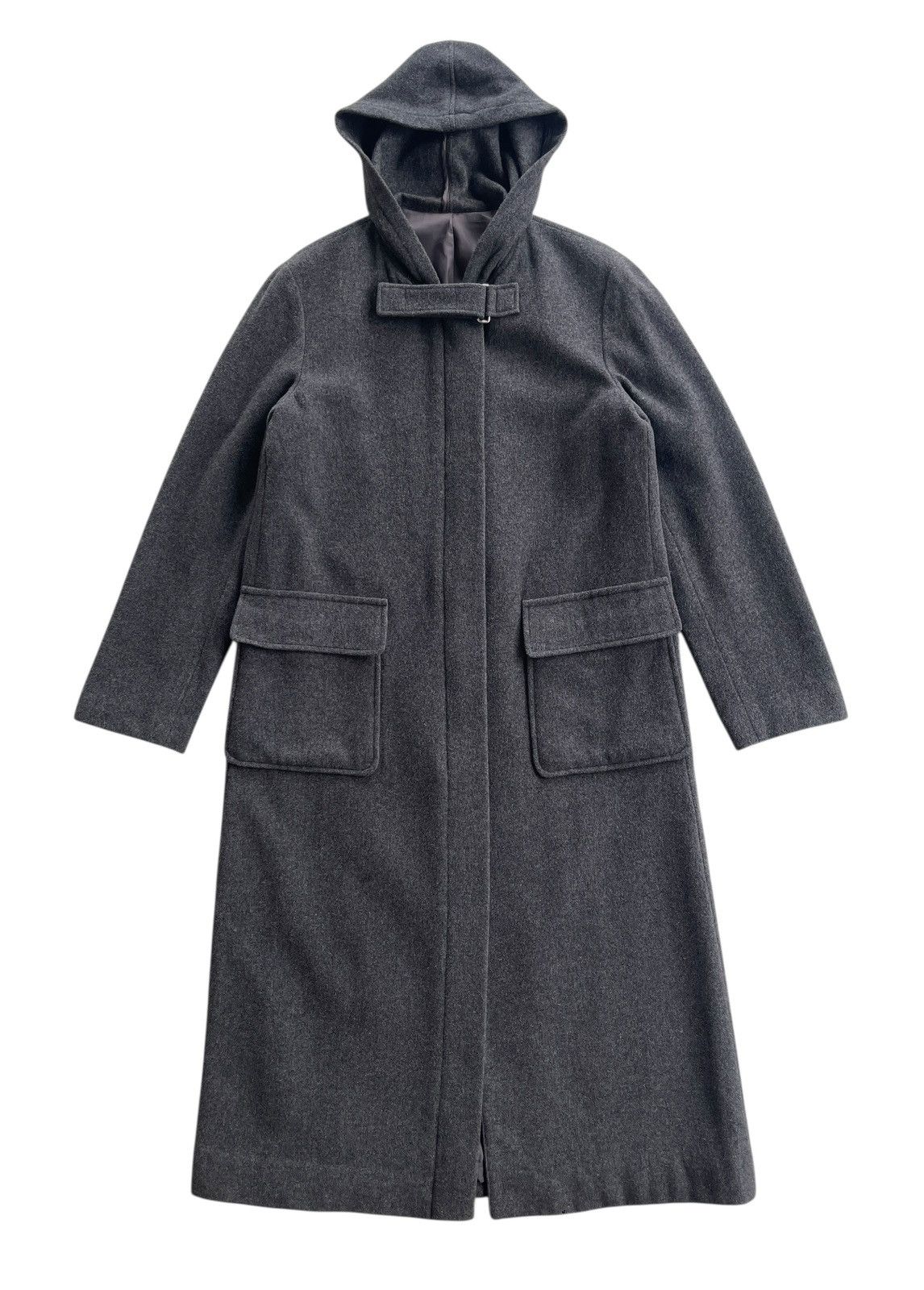 Japanese Brand Comme Ca Boys Hooded Zipper Longcoat Size US S / EU 44-46 / 1 - 1 Thumbnail