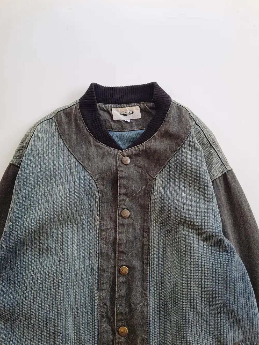 Japanese Brand Vintage Denim Jacket Fittz - L Size US L / EU 52-54 / 3 - 3 Thumbnail