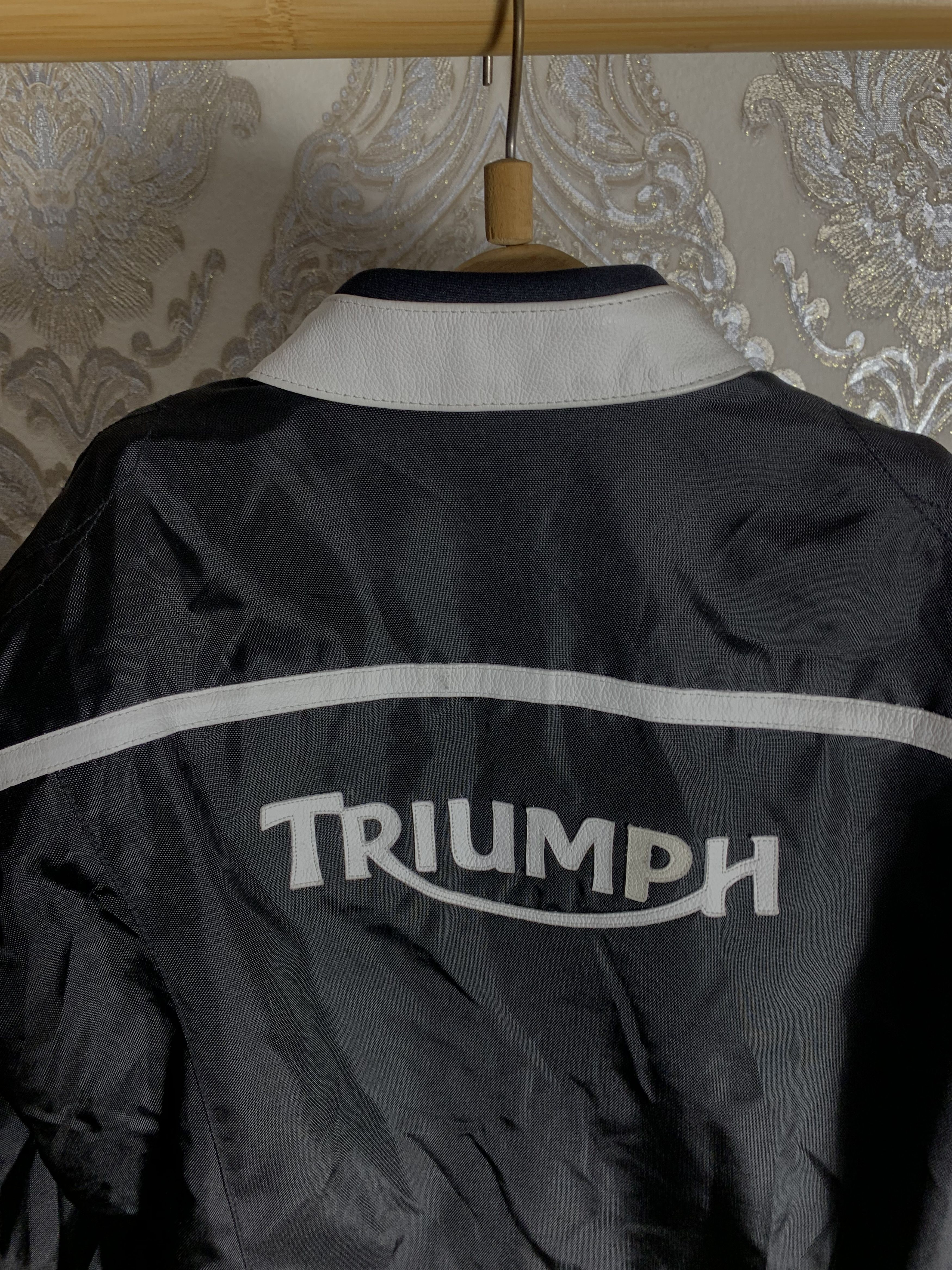 Harley Davidson VINTAGE TRIUMPH MOTORCYCLE JACKET BIKE RETRO Y2K 90s Size US M / EU 48-50 / 2 - 9 Thumbnail