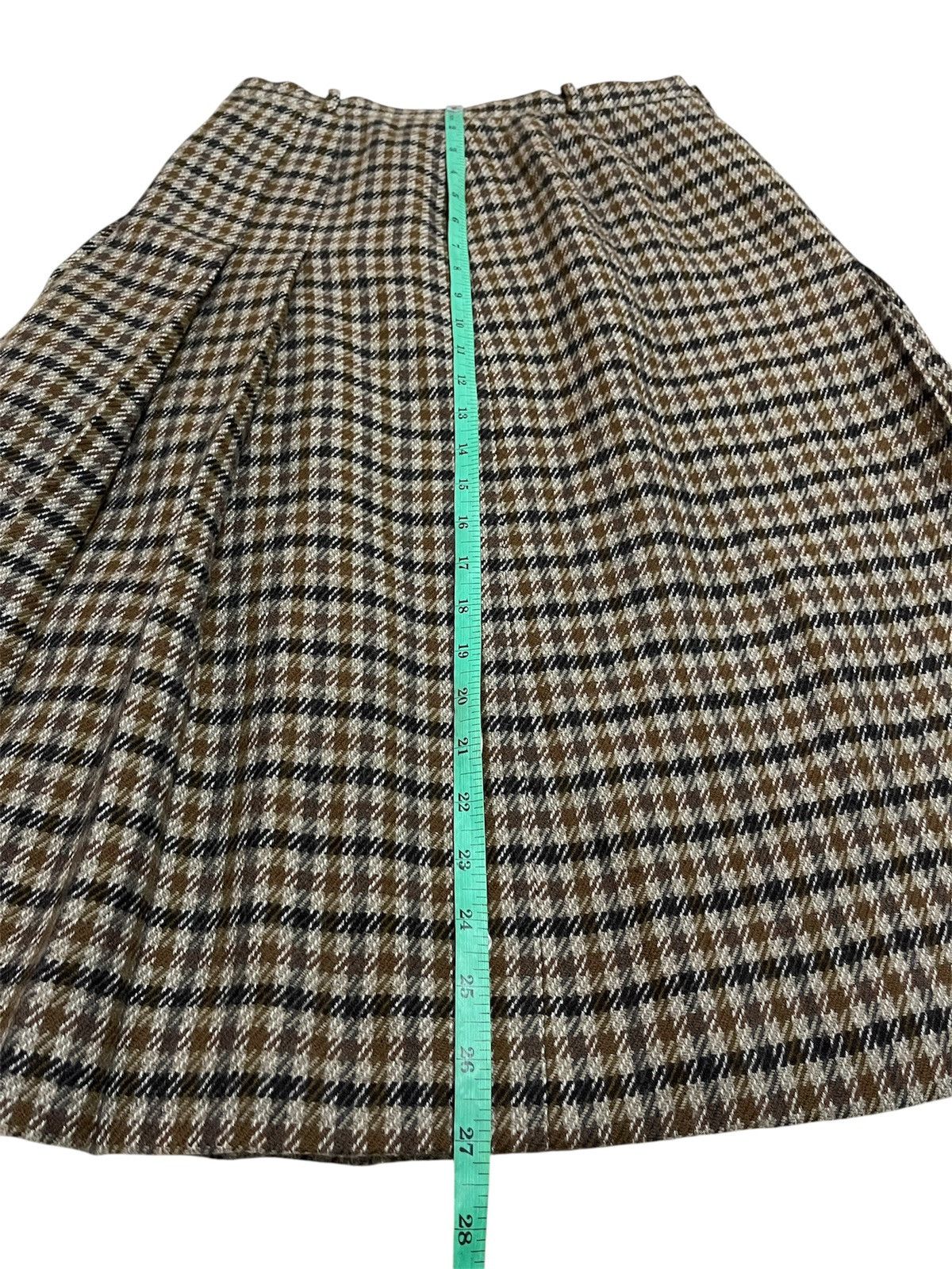 Burberry Vintage Burberrys Wool Nova Check Skirt Checkered Tartan Size 26" / US 2 / IT 38 - 9 Thumbnail