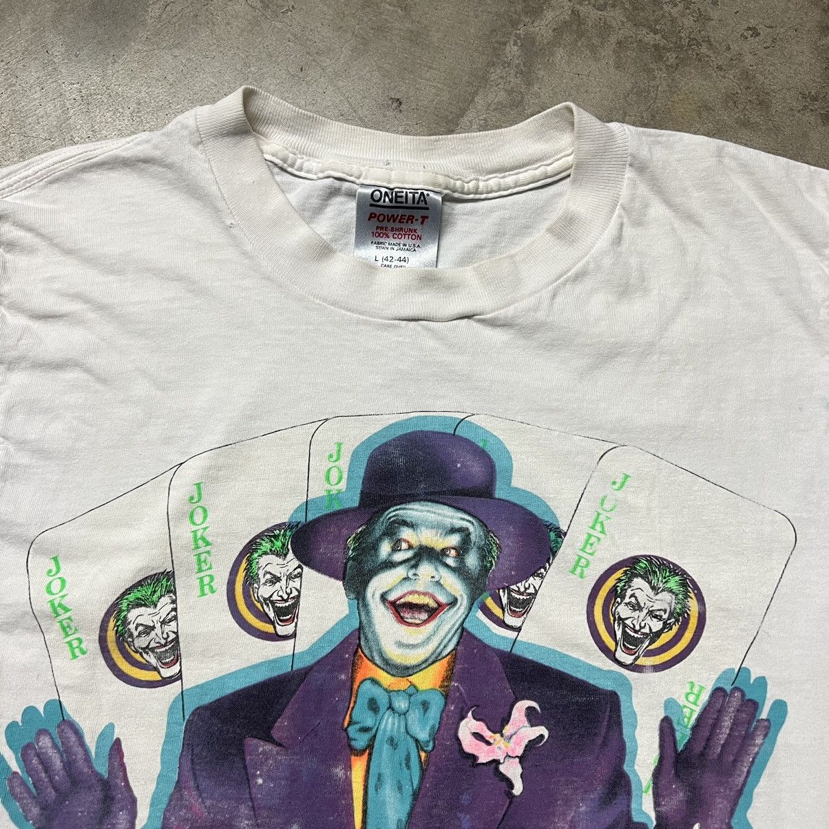DC Comics × Vintage Vintage 1989 DC Comics Batman The JokerT-Shirt Size US L / EU 52-54 / 3 - 3 Thumbnail