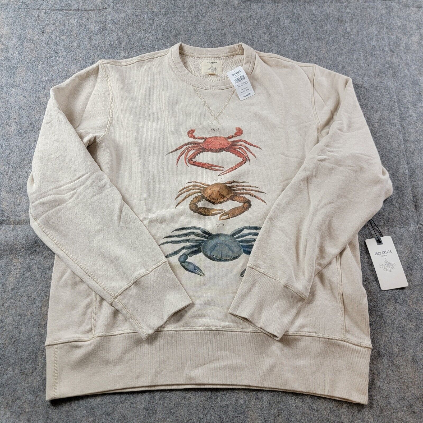 Todd Snyder Todd Snyder x John Derian Crab Print Sweatshirt Size US XL / EU 56 / 4 - 2 Thumbnail