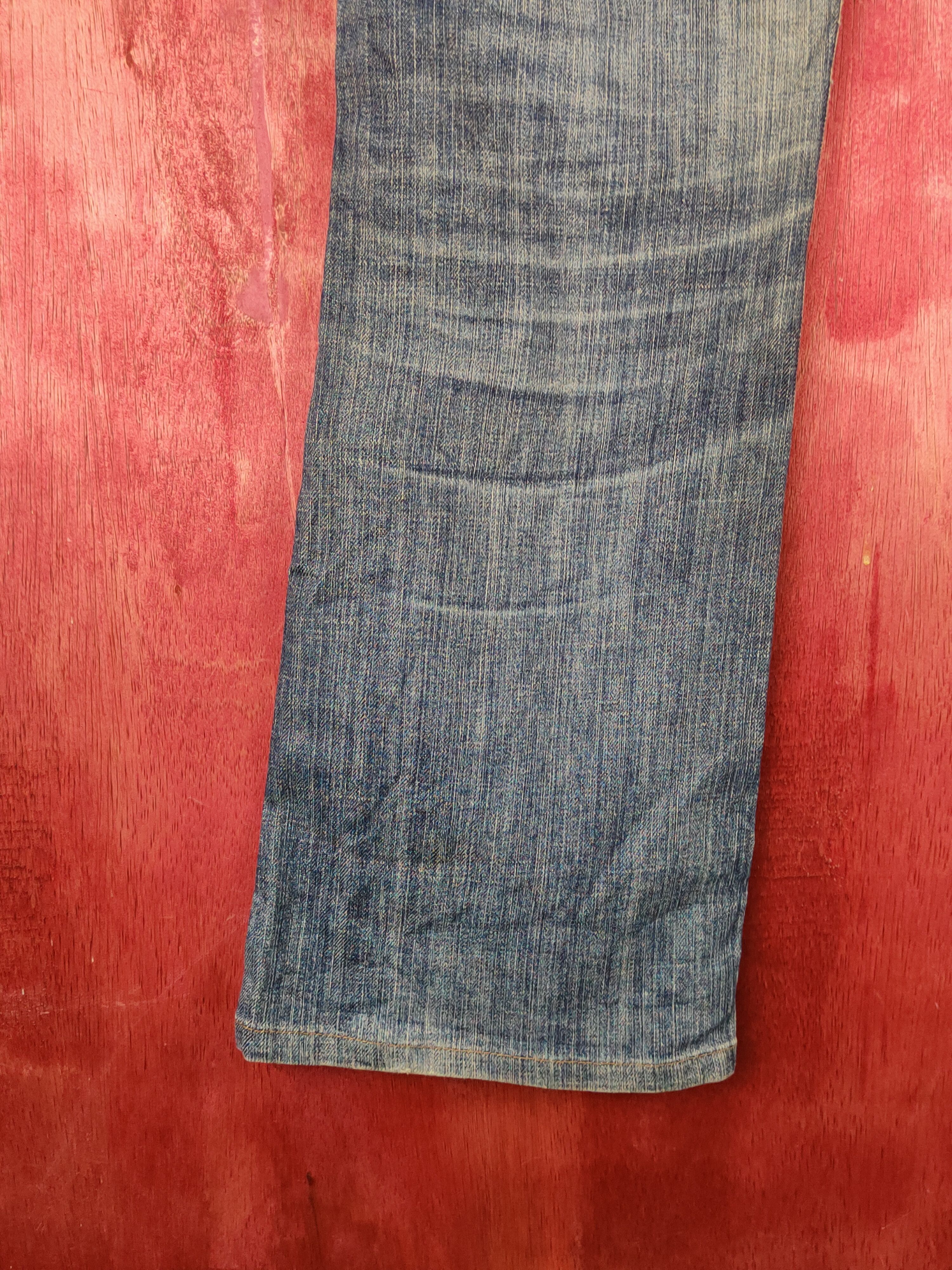 Japanese Brand Uniqlo Blue Faded Distressed Ripped Jeans #S2221 Size 28" / US 6 / IT 42 - 10 Thumbnail