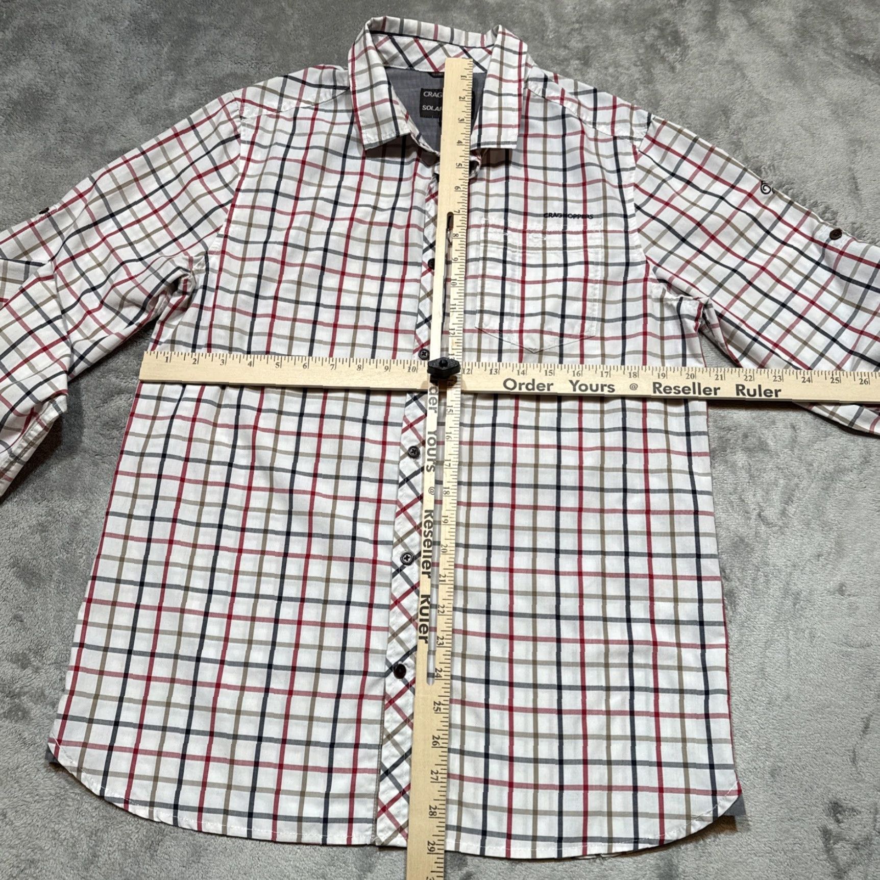 Vintage Craghoppers Shirt Men’s M Country Check Hiking Outdoor Solar Shield Long Sleeve Size US M / EU 48-50 / 2 - 4 Thumbnail
