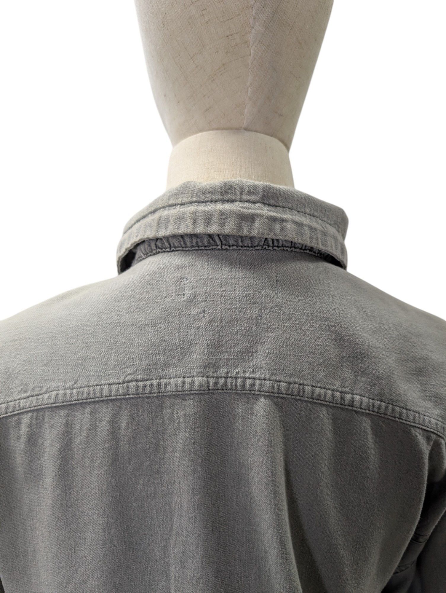 Isabel Marant Etoile Washed Grey Madras Shirt Size XS / US 0-2 / IT 36-38 - 5 Thumbnail