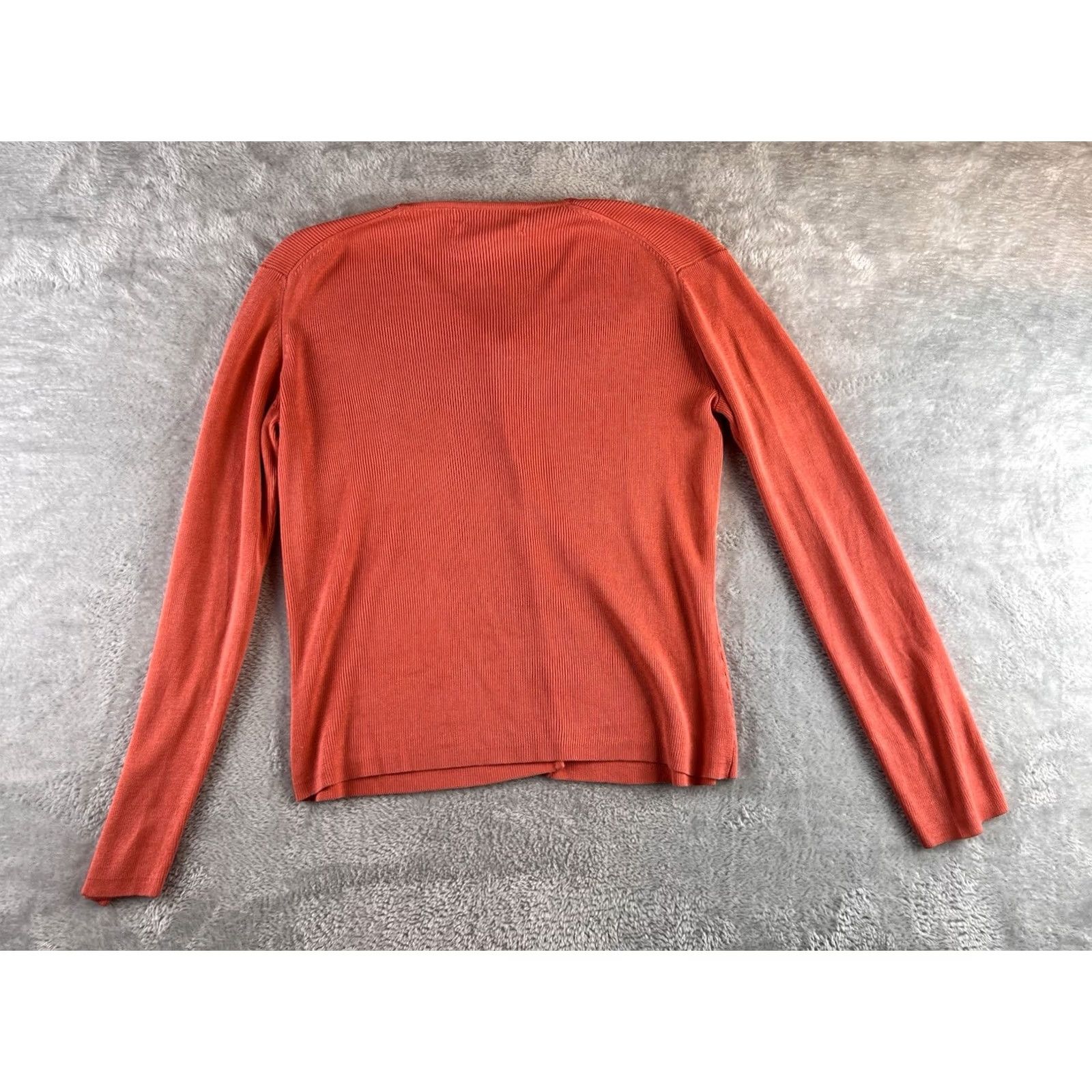 Pendleton Pendleton Cardigan Sweater Womens S Petite Silk V-Neck Coral Preppy Labr Cozy Lightweight Size S / US 4 / IT 40 - 2 Thumbnail