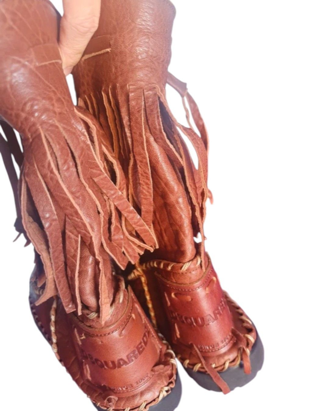 Dsquared2 LAMBSKIN LEATHER COWBOY BOOTS Size US 8 / EU 41 - 4 Thumbnail