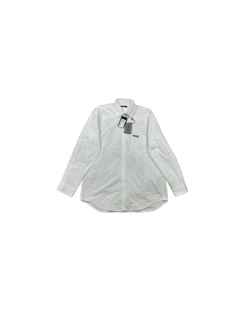 Balenciaga Balenciaga size 38 Embroidery the wave shirt 2501-Nextarrow Size US M / EU 48-50 / 2 - 7 Thumbnail
