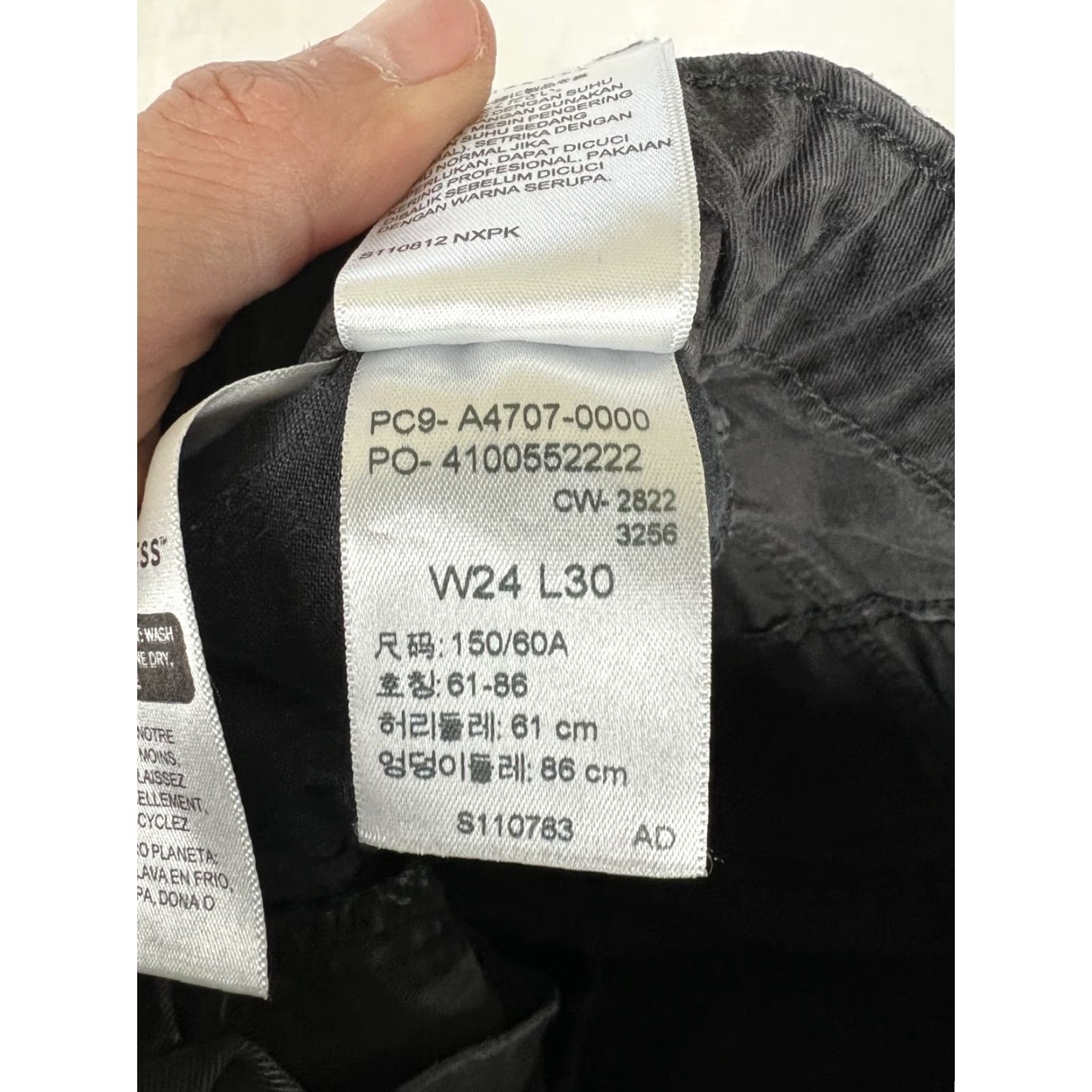 Levi's Levi's Women's '94 Baggy Wide Leg Cargo Black Pants Size 24 Size 42" / US 20 - 6 Thumbnail