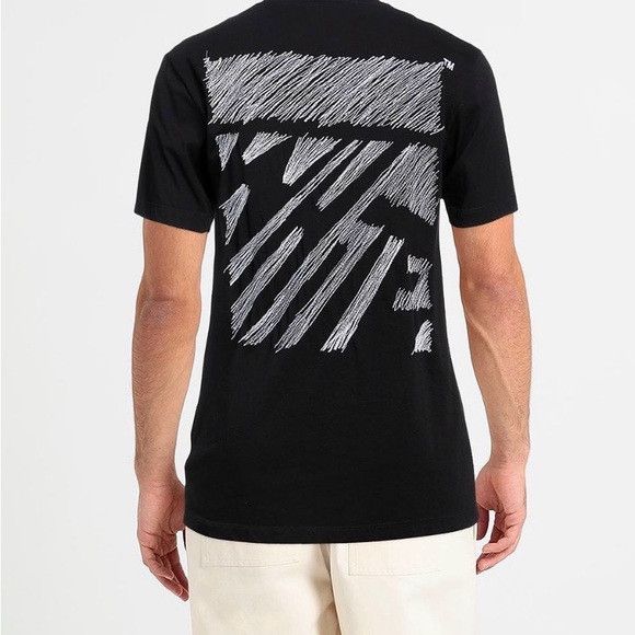 Off-White Off-White Black Scribble T-shirt M Size US M / EU 48-50 / 2 - 3 Thumbnail