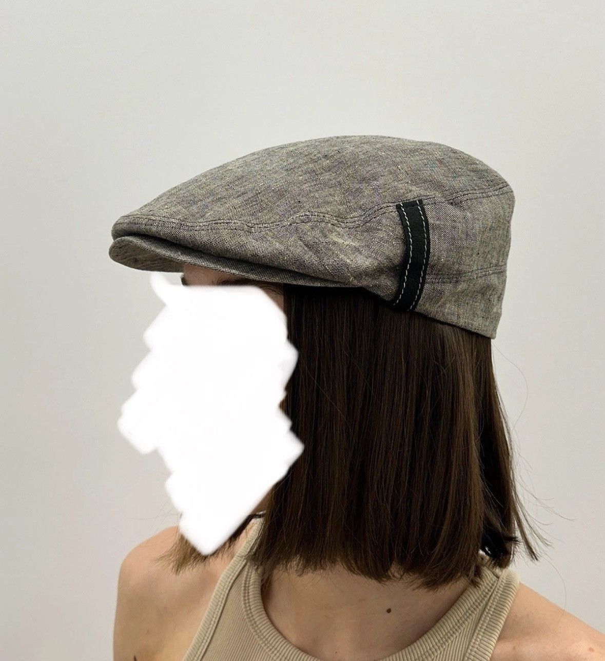 Vintage Bitte Kai Rand Linen Newsboy Cap Hat y2k Size 57 Size ONE SIZE - 1 Thumbnail