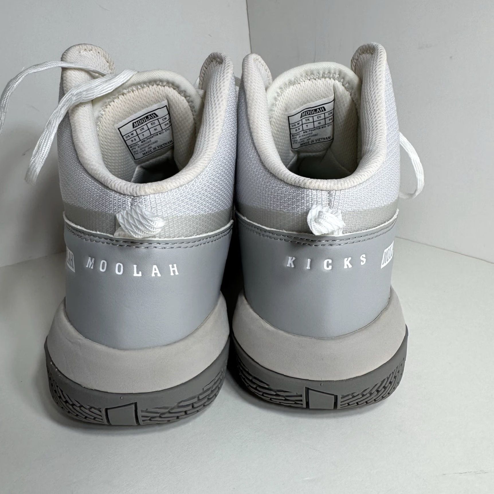 Vintage Moolah Sneakers Phantom Mid Size 9.5 Gray White New Women's Size US 9.5 / IT 39.5 - 2 Thumbnail