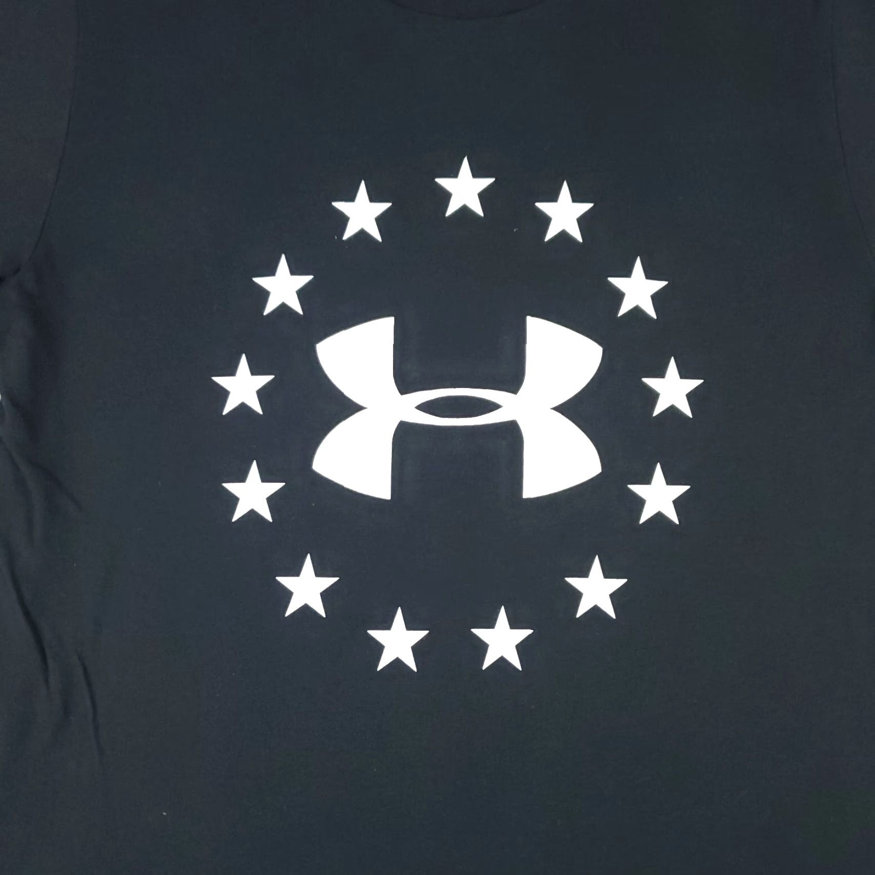 Under Armour Under Armour T-Shirt Mens Small Black UA Stars Short Sleeve Adult Crew Neck Cotton Blendlogo Vintage: No Size US S / EU 44-46 / 1 - 2 Thumbnail