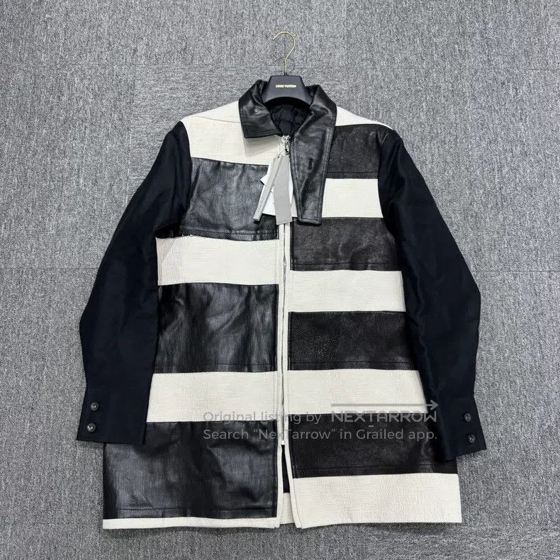 Rick Owens Rick Owens Black and white color-block lined down jacket Size US M / EU 48-50 / 2 - 1 Thumbnail