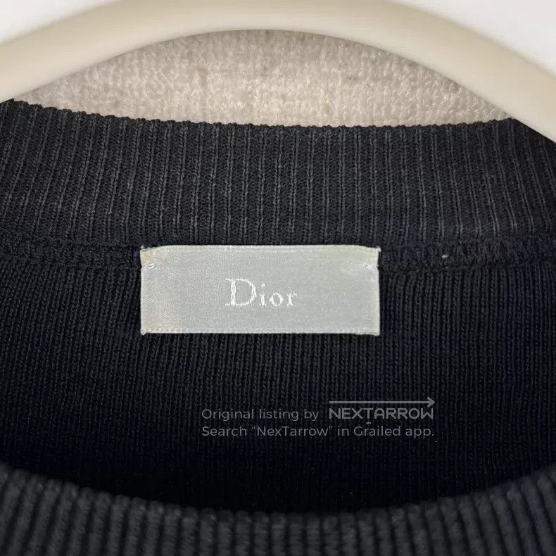 Dior Dior Velvet destruction pattern knitted round-neck sweater Size US S / EU 44-46 / 1 - 4 Thumbnail