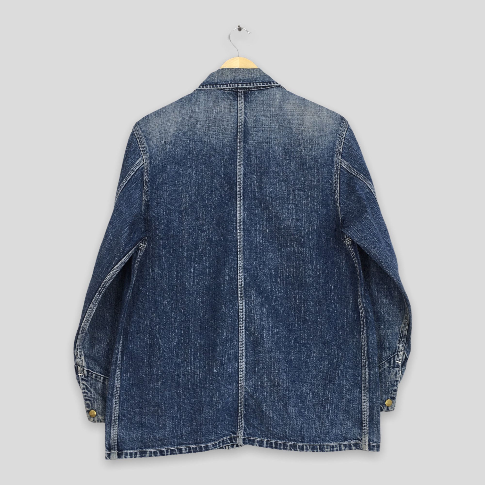 Carhartt Vintage 90's Carhartt Denim Chore Workwear Jacket Large Size US L / EU 52-54 / 3 - 7 Thumbnail