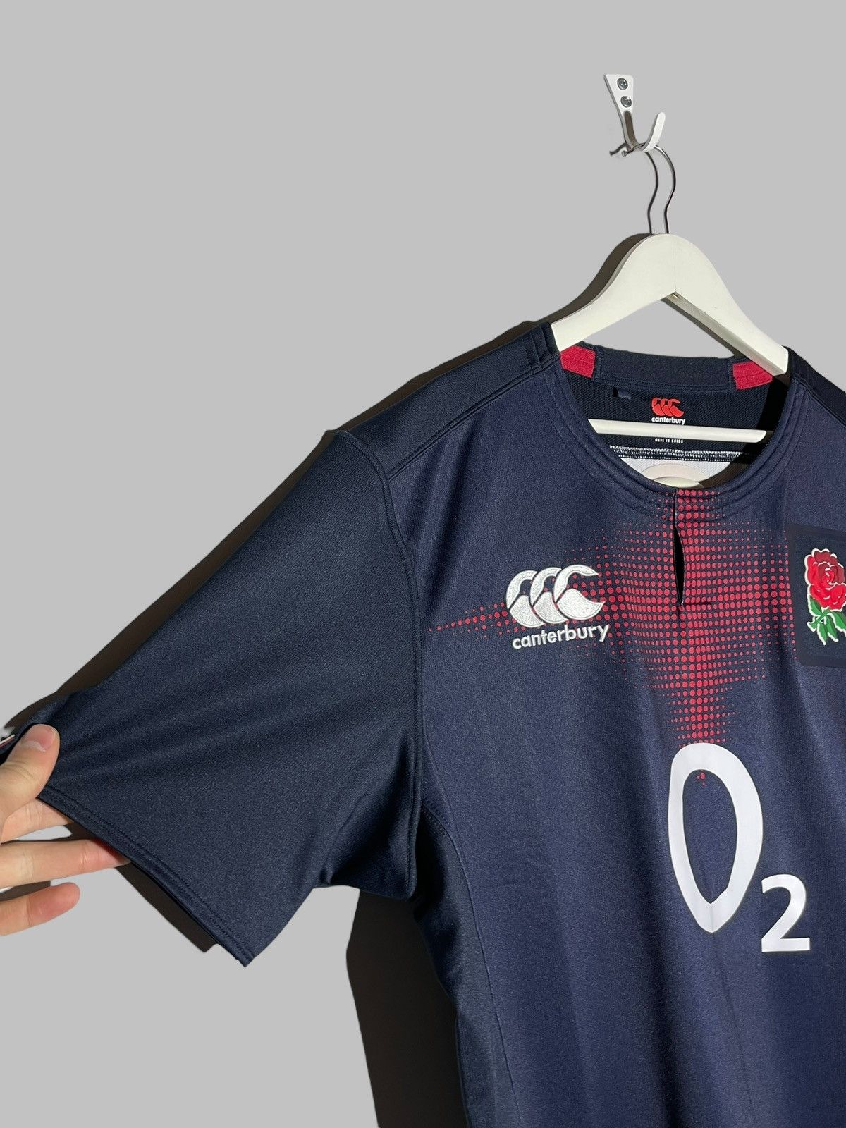 Canterbury of New Zealand England Canterbury Vapordri Player Issue Rugby Jersey Size US XXL / EU 58 / 5 - 8 Thumbnail