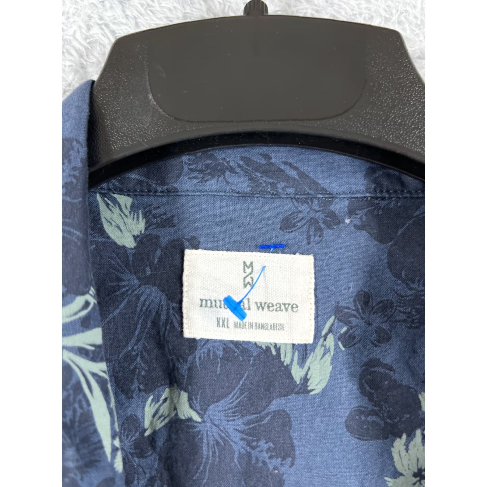 Vintage VINTAGE Mutual Weave Shirt Mens 2XL Blue Floral Button-Up Cotton Blend Pocket Beach Size US XXL / EU 58 / 5 - 7 Thumbnail