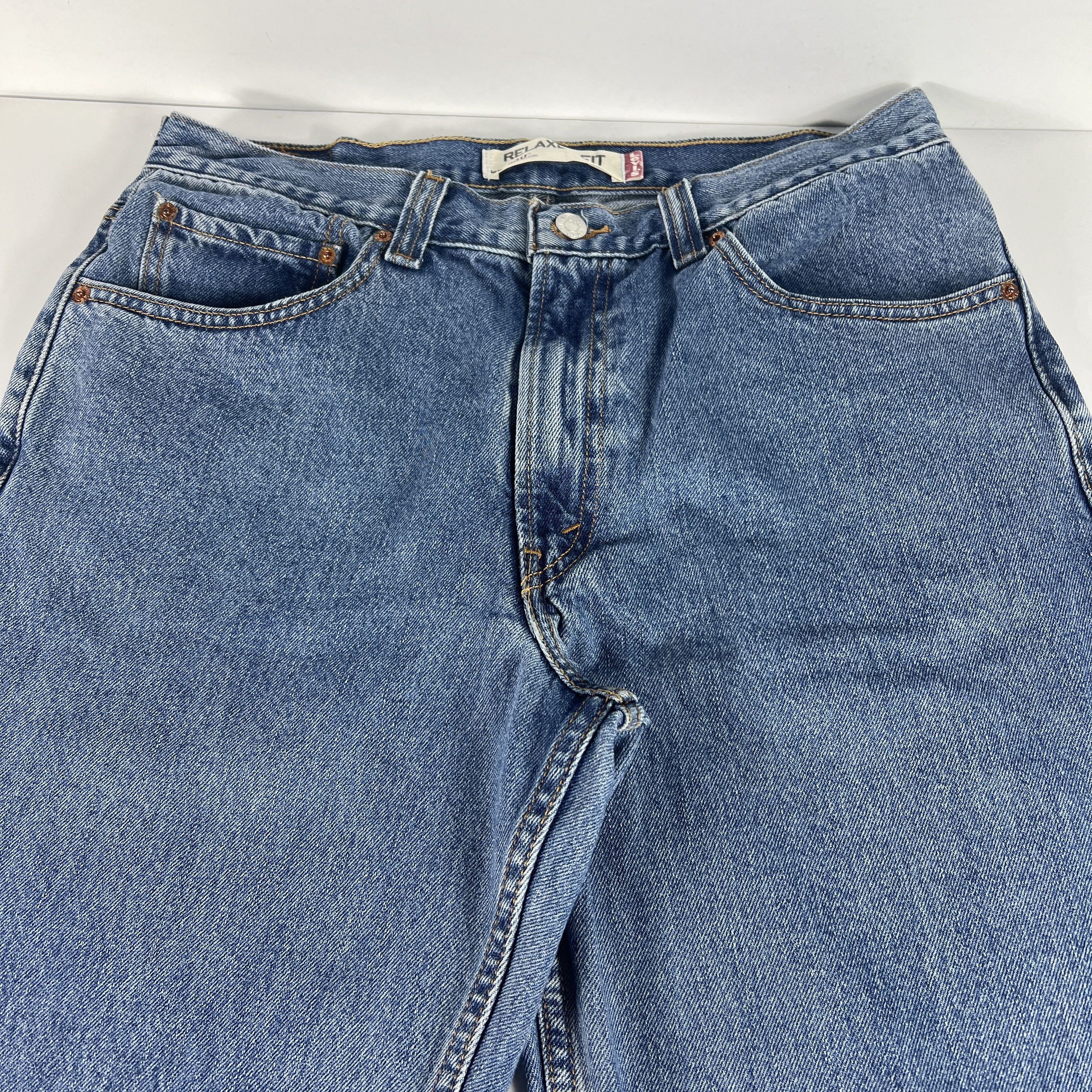 Levi's × Vintage Y2K Levi's Jeans 550 Relaxed Blue Faded Cotton Denim Size US 34 / EU 50 - 2 Thumbnail