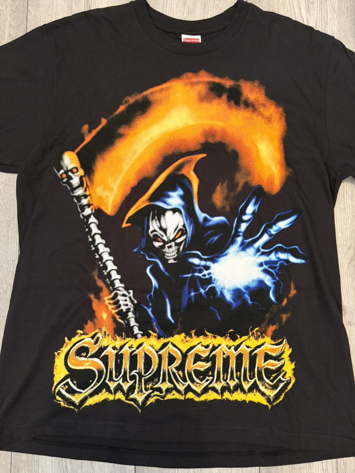Supreme Supreme SS26 Grim Reaper Tee Black - Size M Size US M / EU 48-50 / 2 - 3 Thumbnail