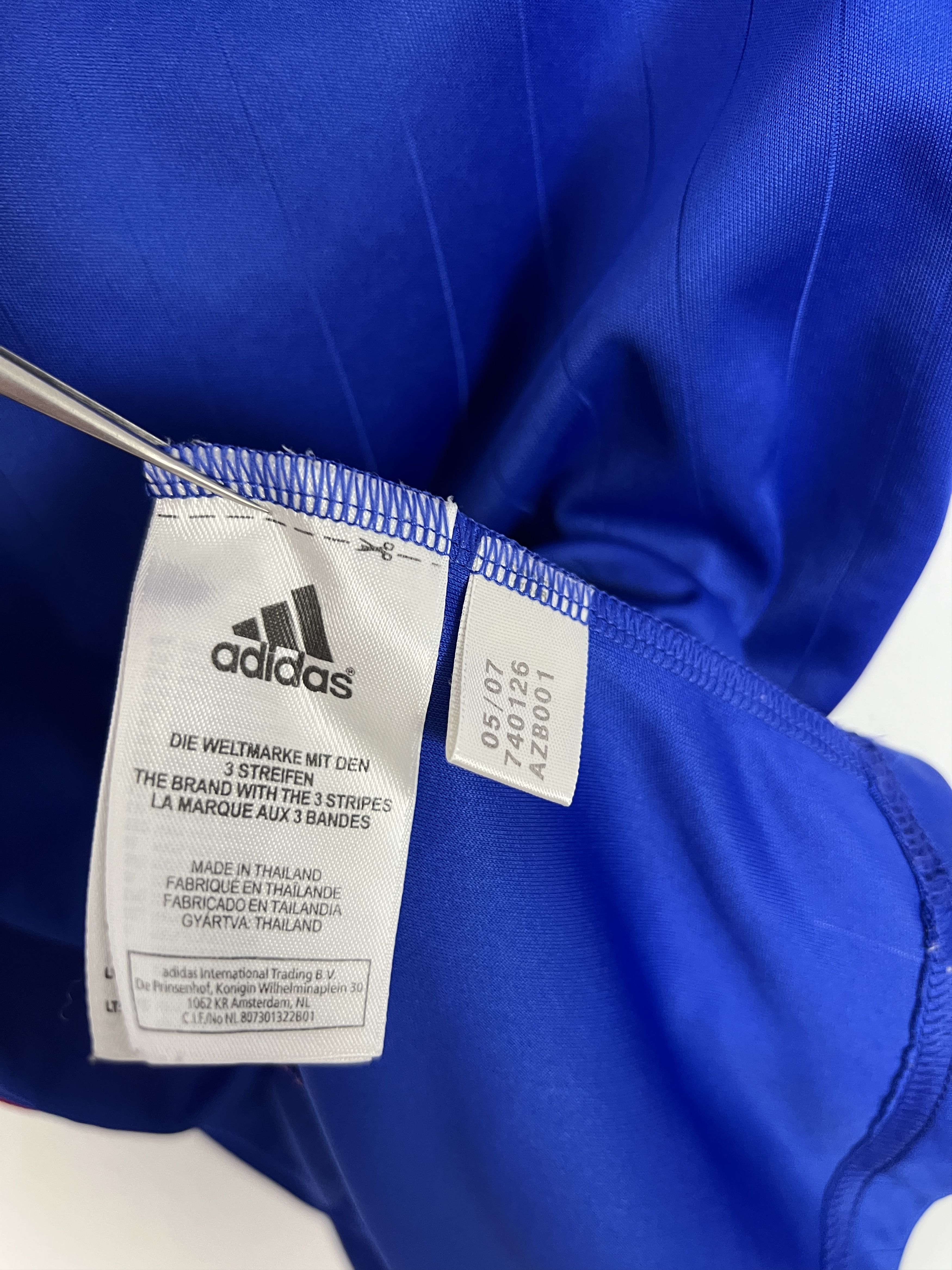 Adidas France Home football shirt 2006 Soccer Adidas Jersey Trikot Size US S / EU 44-46 / 1 - 8 Thumbnail