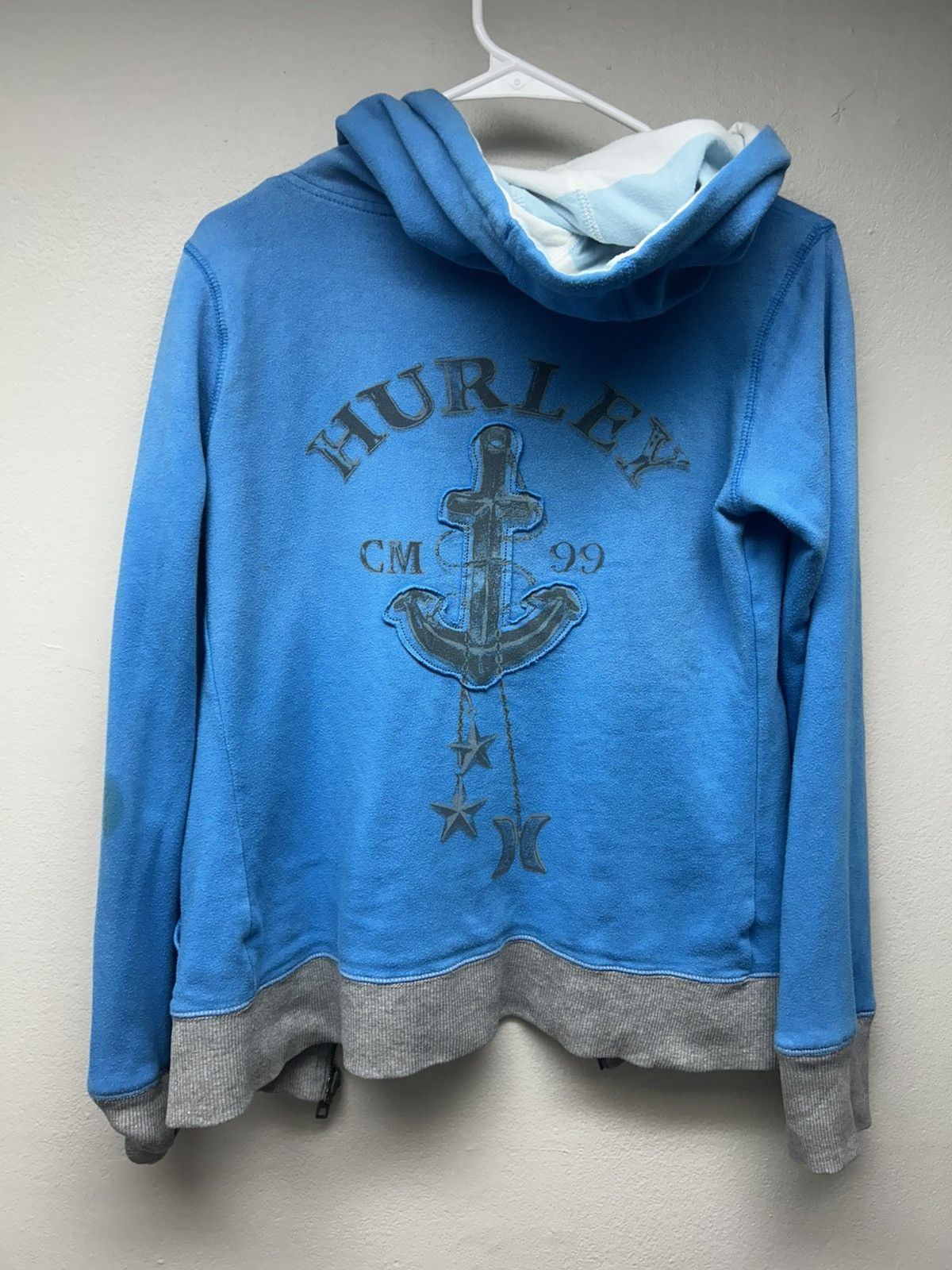 Hurley Vintage Hurley Reversible Striped Zip Up Hoodie Size US M / EU 48-50 / 2 - 3 Thumbnail