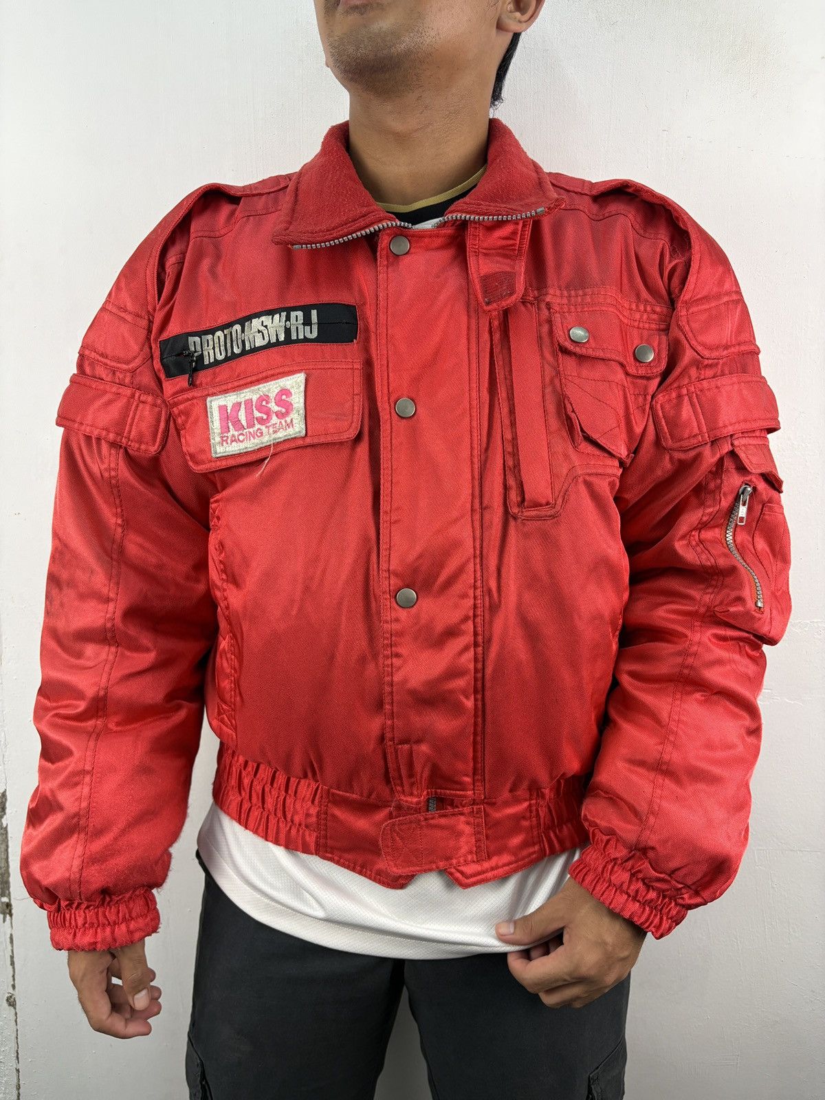 KISS Vintage Kiss Racing Jacket Bomber Issey Skyline Design Size US L / EU 52-54 / 3 - 2 Thumbnail