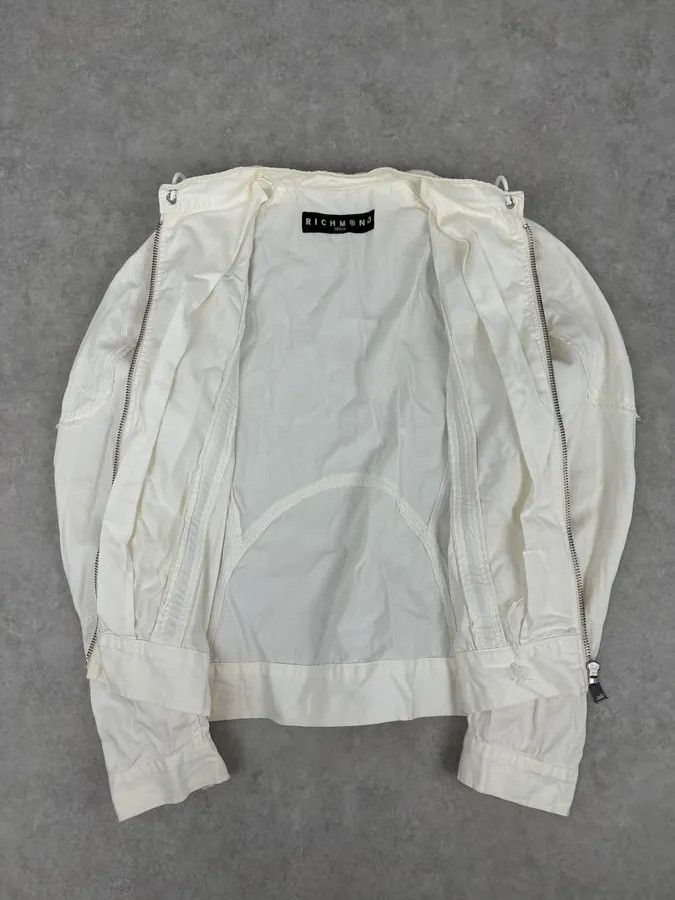 John Richmond Richmond Multi Zip White Avant-Garde Biker Jacket Size US M / EU 48-50 / 2 - 8 Thumbnail