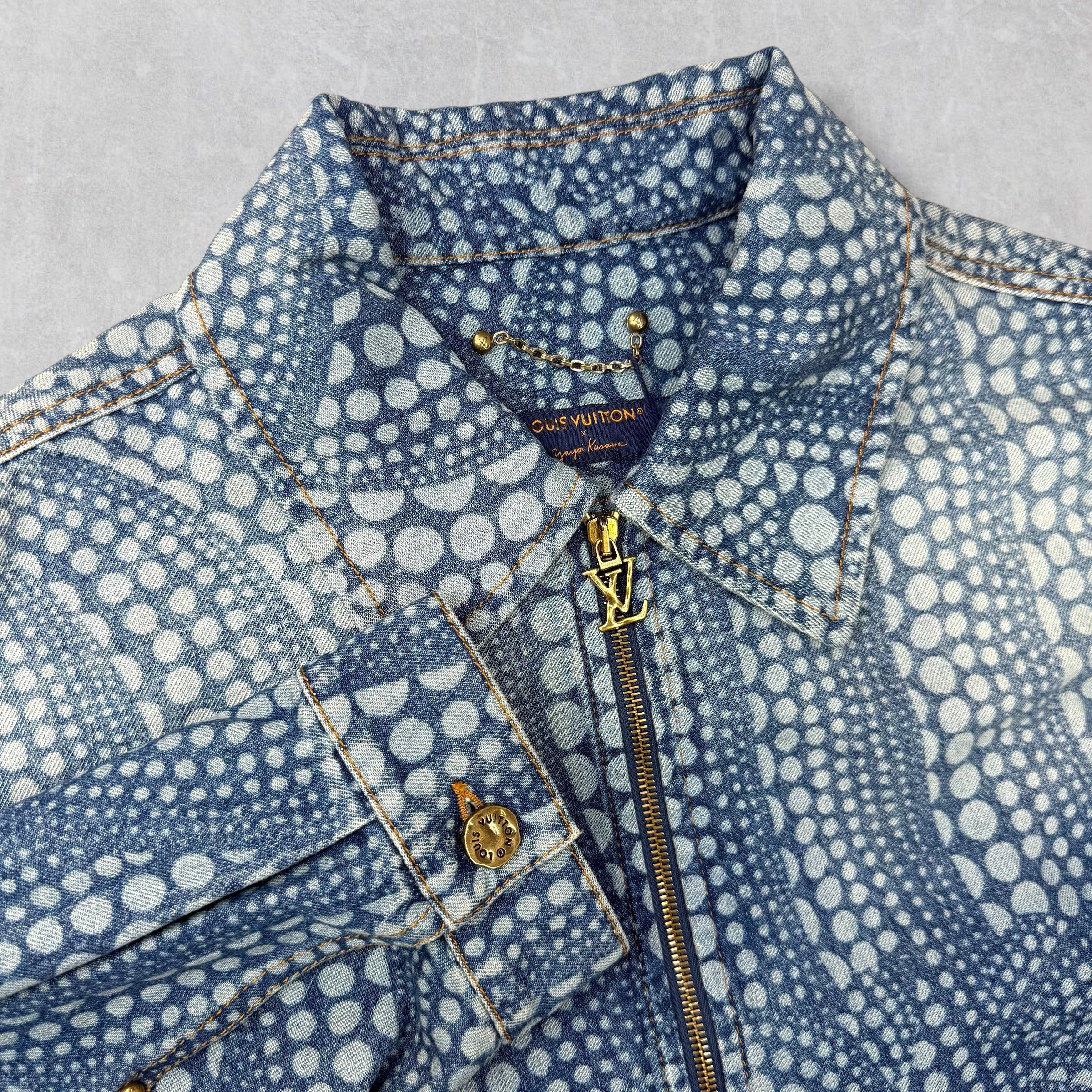 Louis Vuitton Louis Vuitton x Yayoi Kasuma All-Over Denim Blouson 50 (L) Size US L / EU 52-54 / 3 - 5 Thumbnail