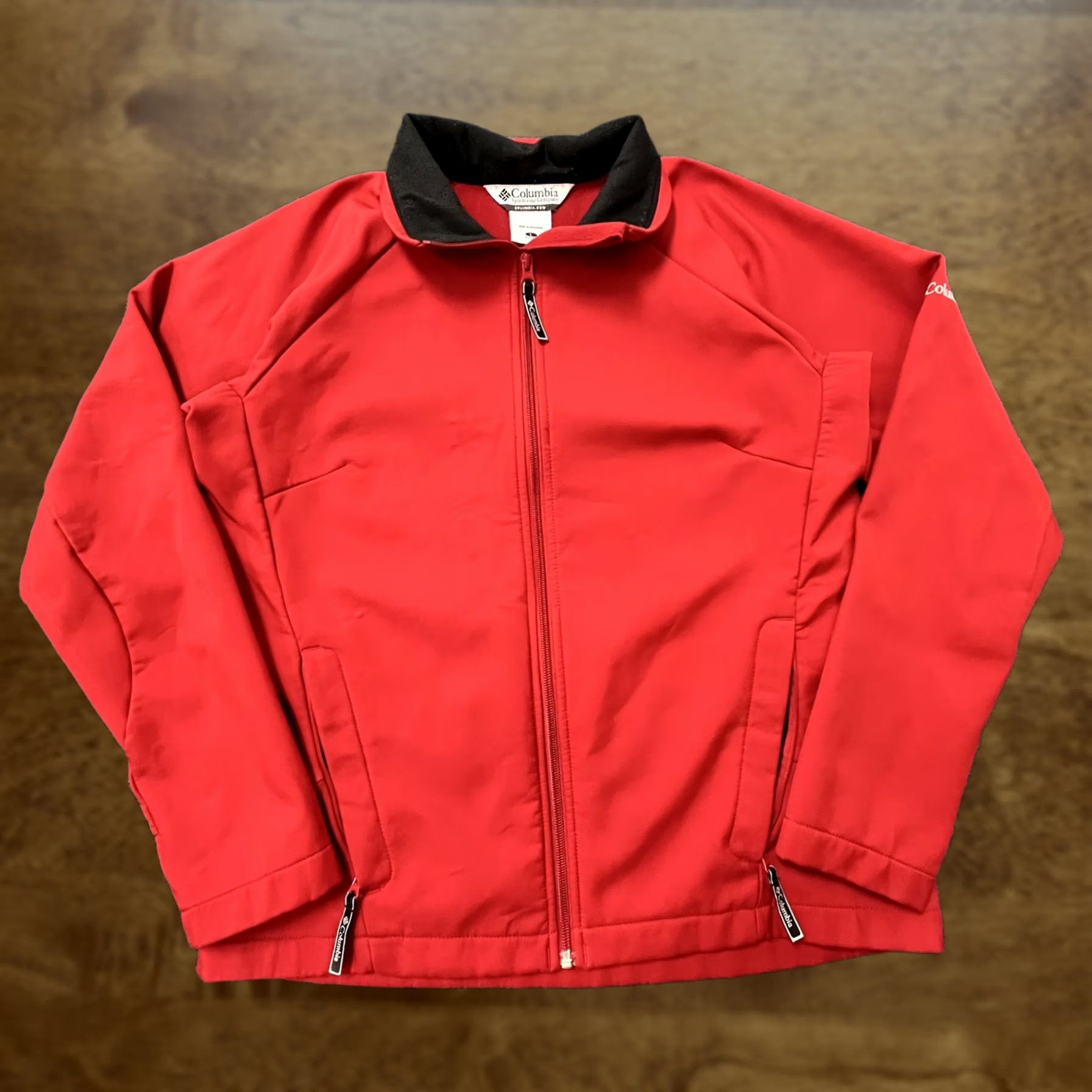 Vintage Columbia Jacket Womens Large Red Softshell Full Zip Outdoor Activewear Hiking Size L / US 10 / IT 46 - 1 Thumbnail