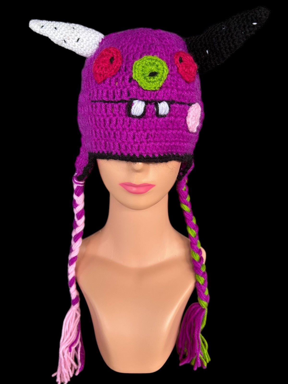 Japanese Brand × Kapital × Vintage Crochet Knitted Handmade Beanie Hats Size ONE SIZE - 1 Thumbnail