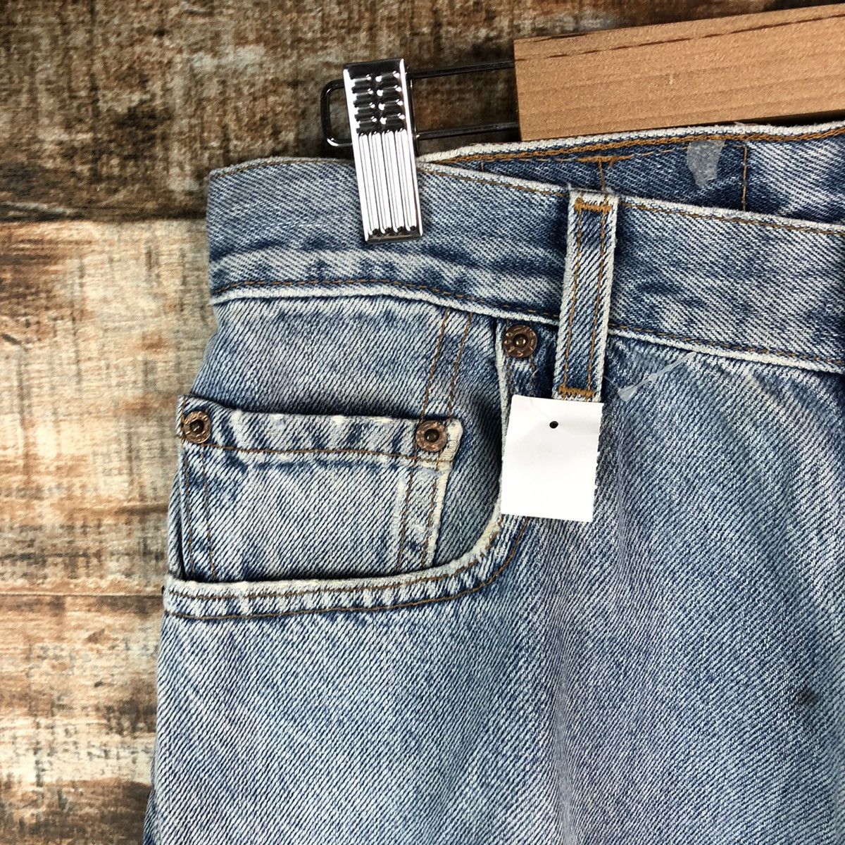 Levi's DL Levis 560 Blue Distressed Denim Pants #C142 Size US 30 / EU 46 - 7 Thumbnail