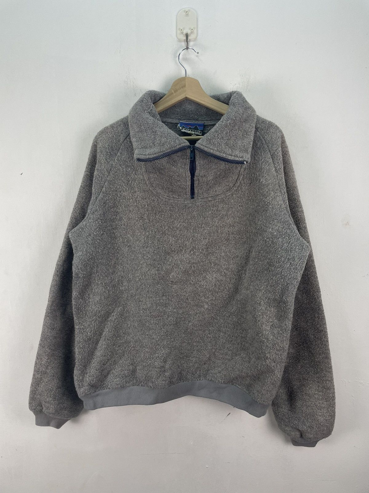 Patagonia × Vintage Vintage 70s Patagonia Quater Zip Fleece Pullover Sweater Size US L / EU 52-54 / 3 - 3 Thumbnail