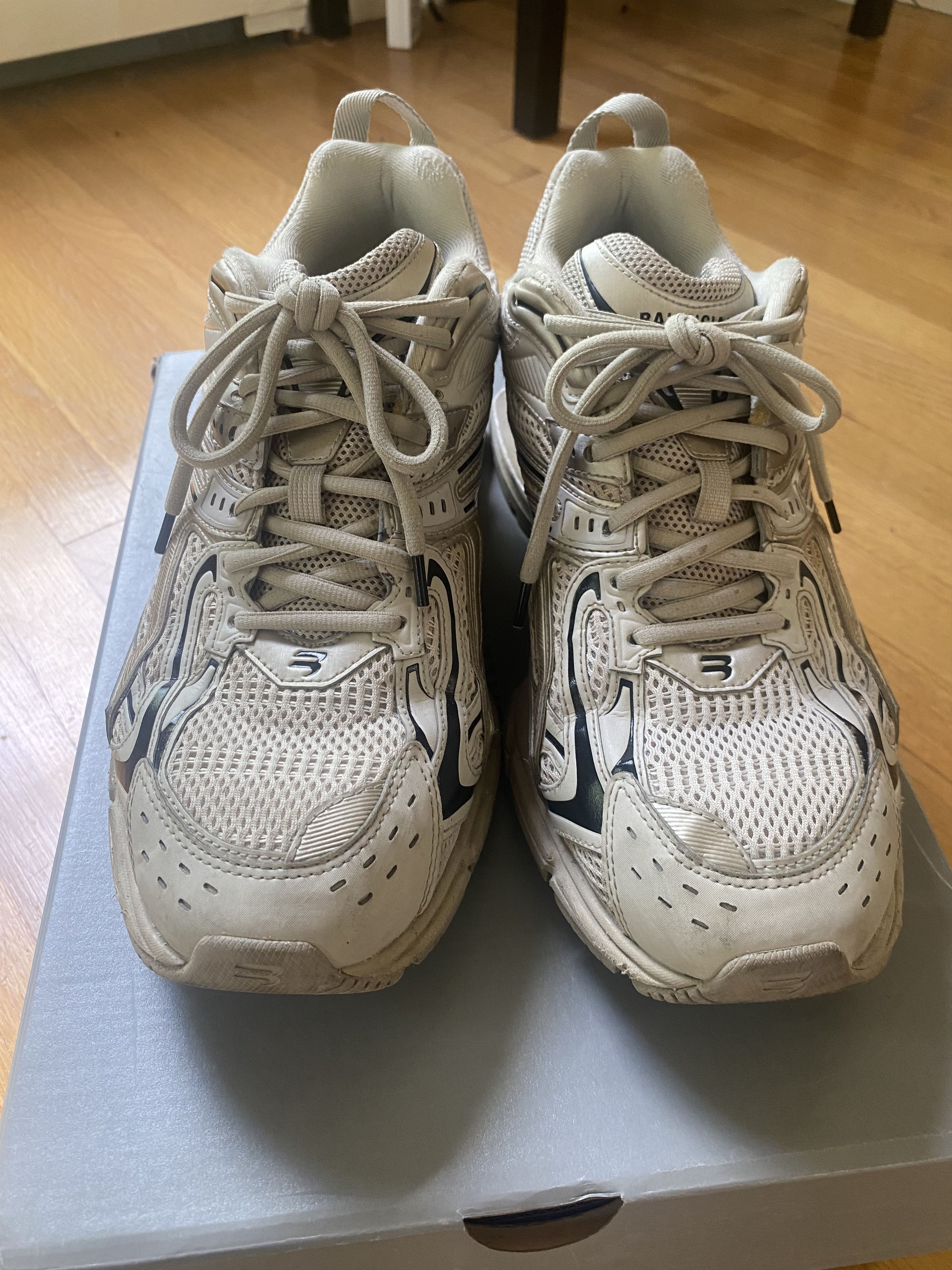 Balenciaga White/Black Balenciaga X-Panders Size US 10 / EU 43 - 2 Thumbnail