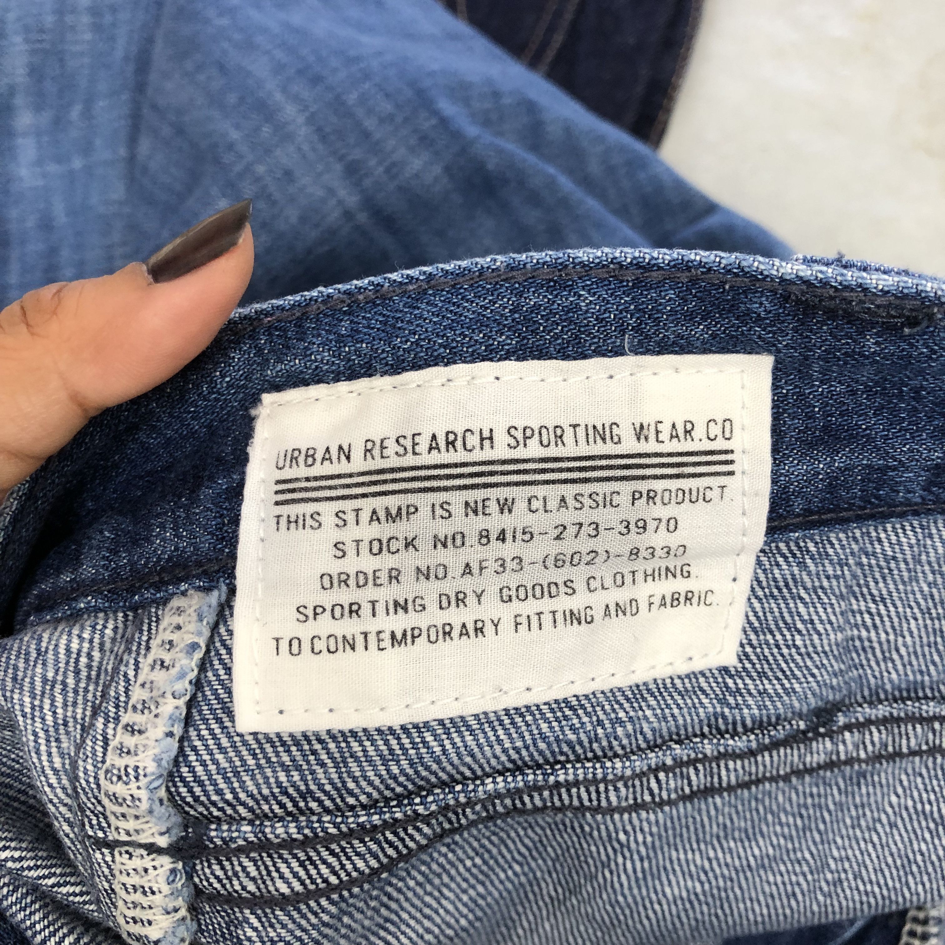 Japanese Brand Vintage Urban Research Bush Pants Flare Bootcut Jeans Denim Size 28" / US 6 / IT 42 - 9 Thumbnail