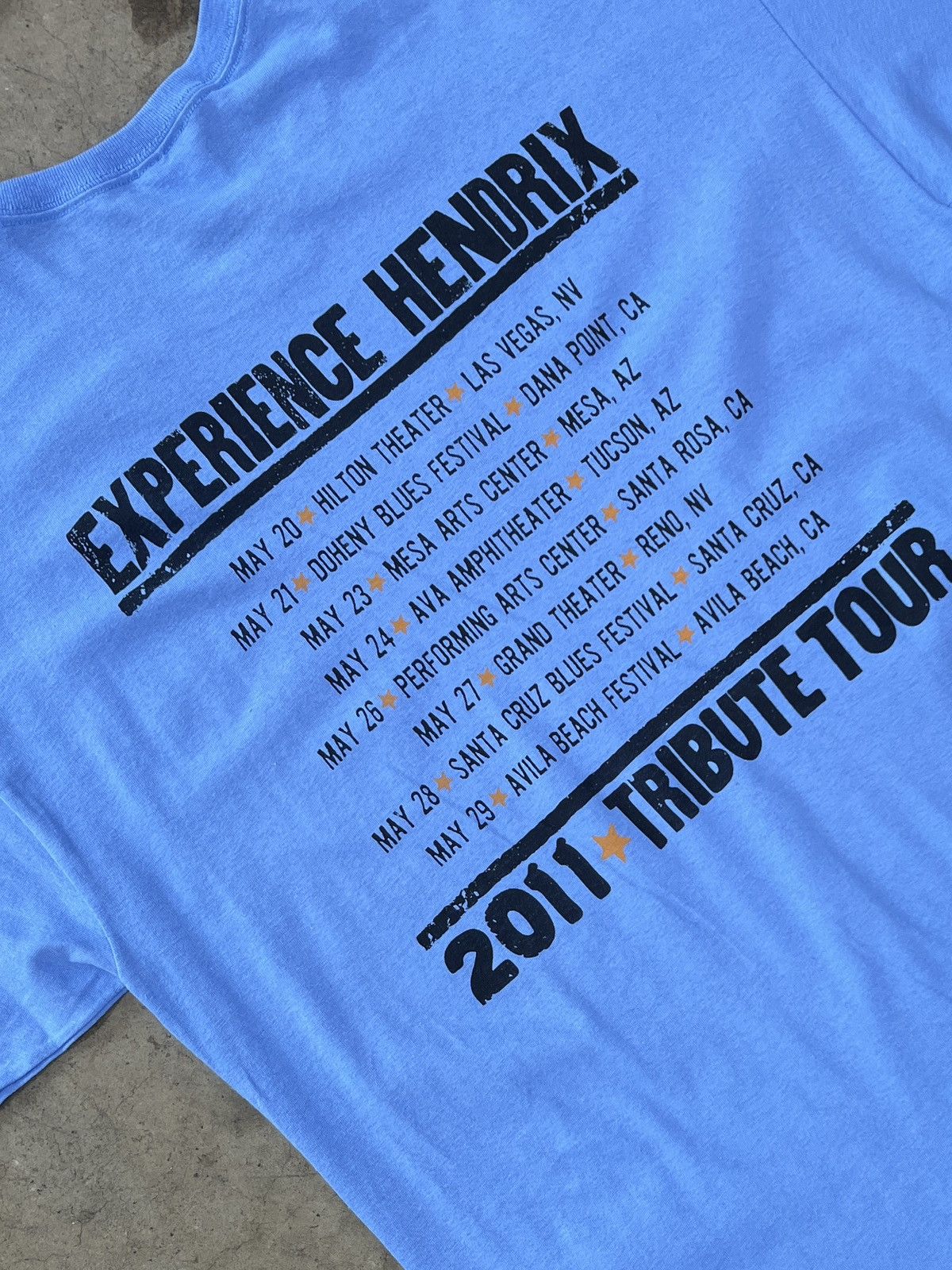 Band Tees Jimi Hendrix AOP Power of Soul Tribute Tour Tee XL Size US XL / EU 56 / 4 - 4 Thumbnail