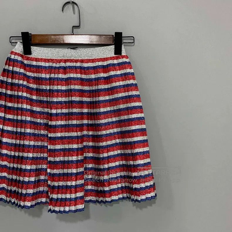 Gucci Gucci Colourful glitter pink pleated skirt Size 28" / US 6 / IT 42 - 2 Thumbnail
