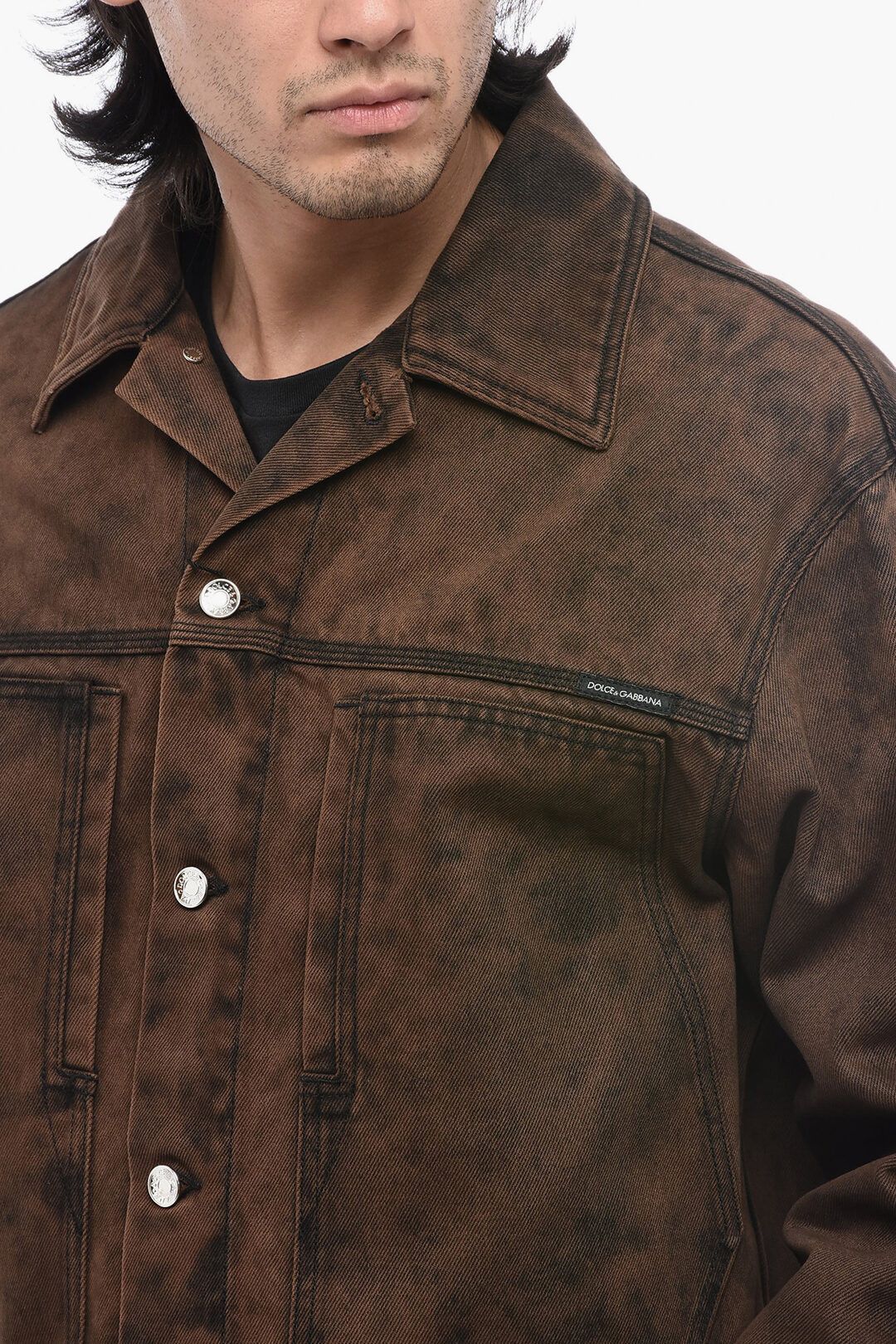 Dolce & Gabbana o1y0125 Denim Jacket in Brown Size US M / EU 48-50 / 2 - 3 Thumbnail