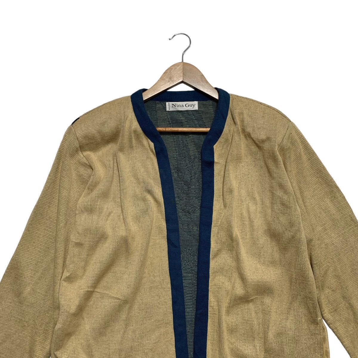 Japanese Brand Nina Guy Buttonless Cardigan Jacket Size US M / EU 48-50 / 2 - 9 Thumbnail