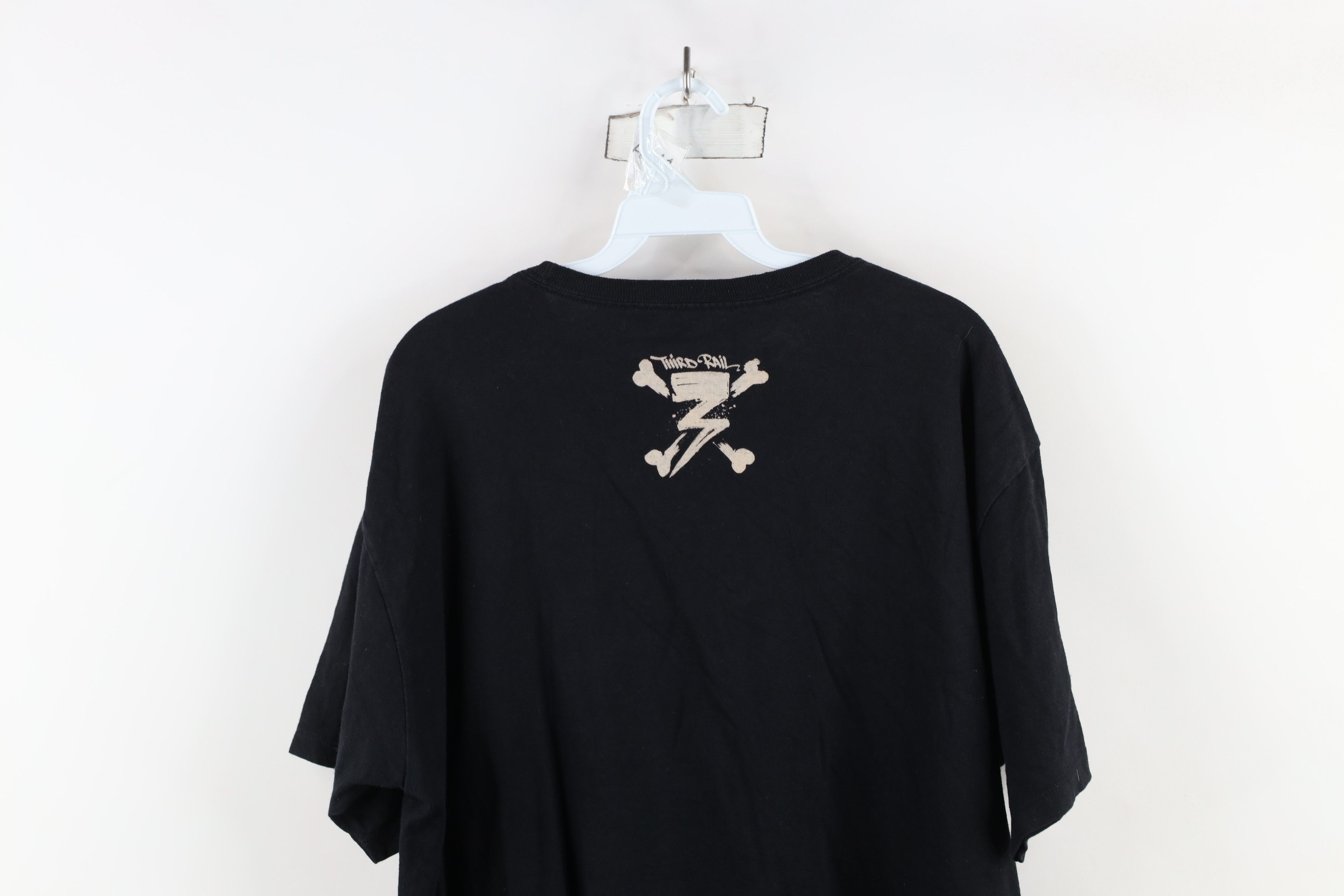 Vintage Vintage Y2K Streetwear Skeleton Short Sleeve T-Shirt Black Size US XL / EU 56 / 4 - 12 Thumbnail