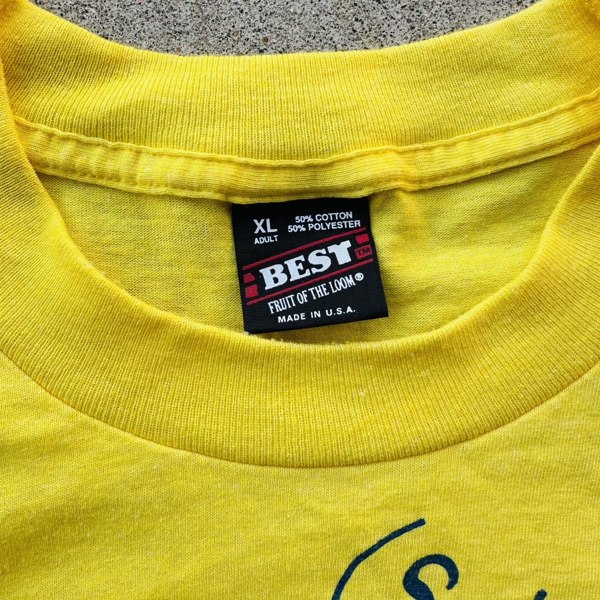 Fruit Of The Loom Vibtage Finnegan’s Fun Run T Shirt 90s Single Stitch Humor Size US XL / EU 56 / 4 - 4 Thumbnail