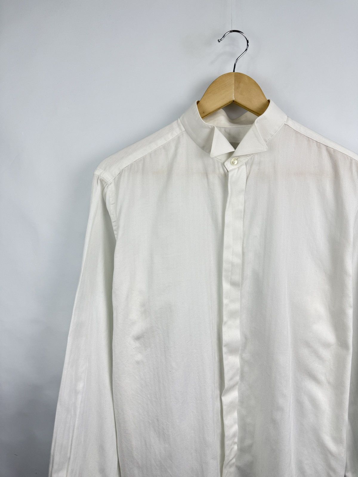 Givenchy 🇫🇷 Vintage 90s Givenchy Paris French Cuff Shirt Cufflinks Y2K Size US L / EU 52-54 / 3 - 4 Thumbnail