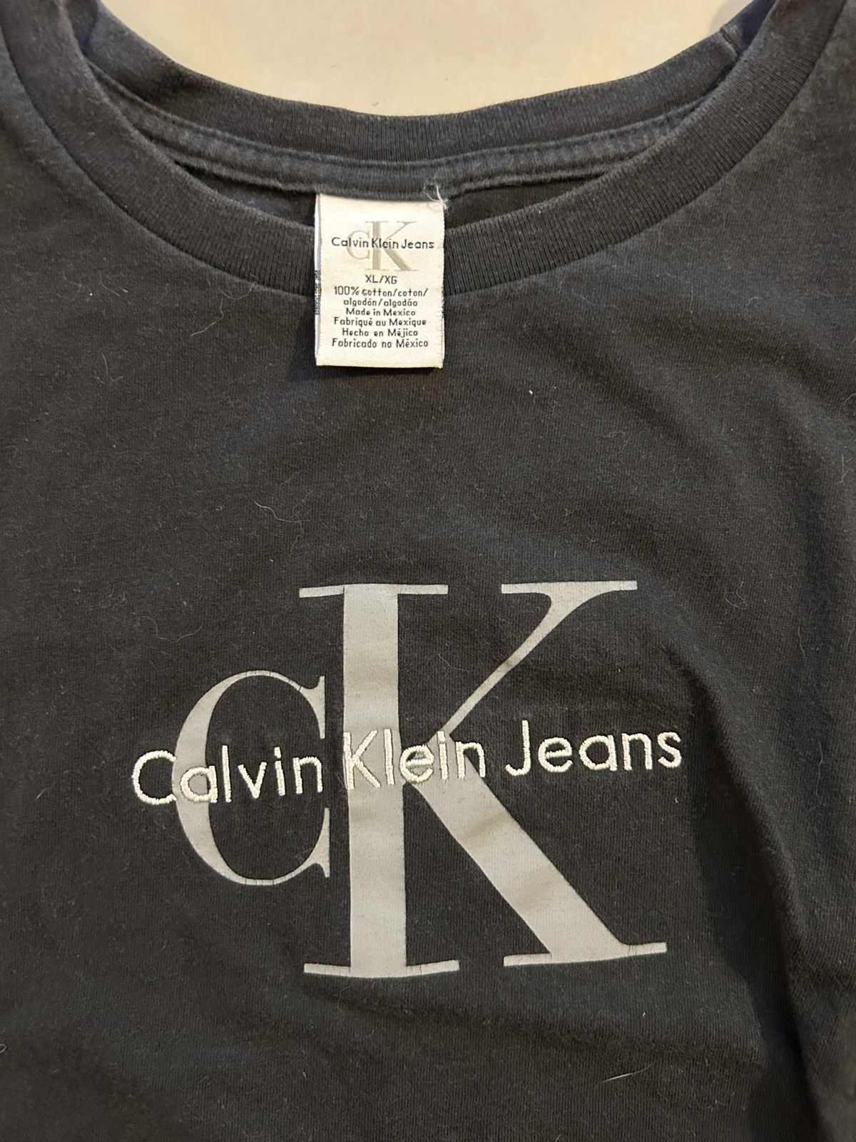 Calvin Klein × Vintage 1990s Calvin Klein tee Size US XL / EU 56 / 4 - 2 Thumbnail