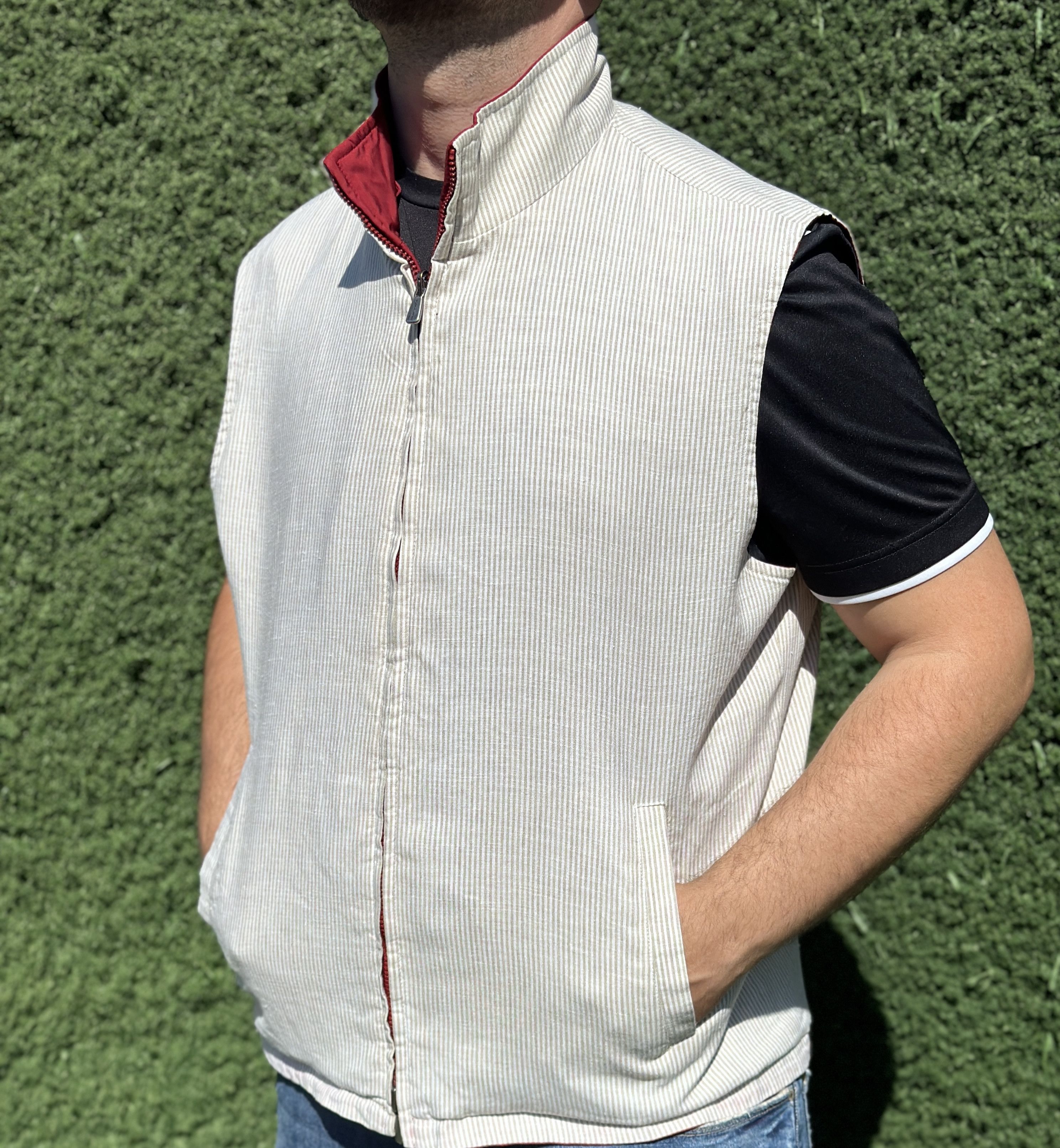 Loro Piana Loro Piana StormSystem Jacket Waistcoat Linen Silk Size XL Size US XL / EU 56 / 4 - 12 Thumbnail