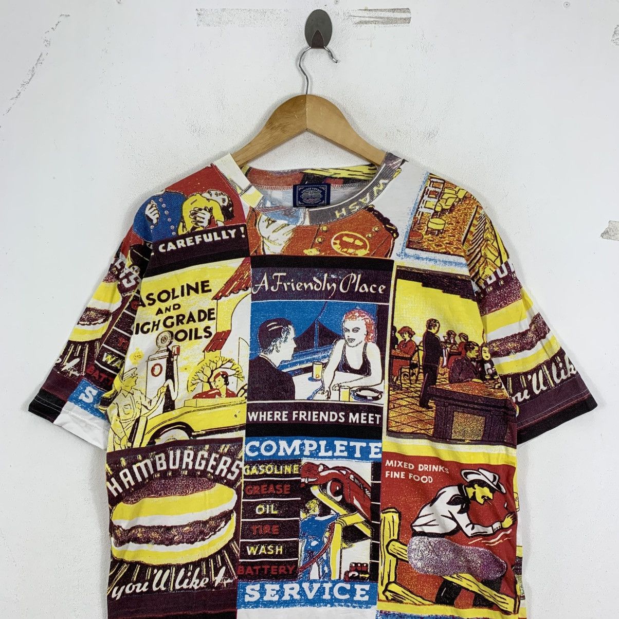 Vintage Vintage VIRGIN VOYAGE Overprint Pop Art AOP Tshirt Size US M / EU 48-50 / 2 - 3 Thumbnail