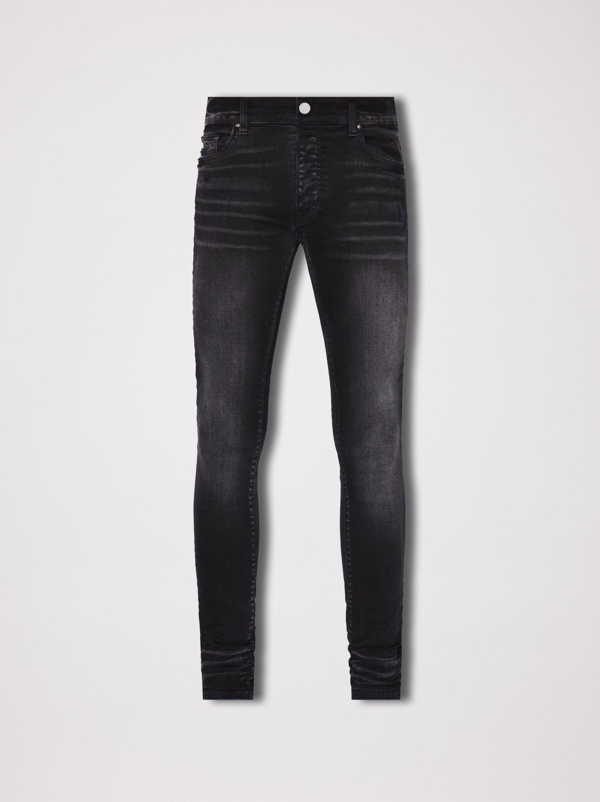 image of Amiri Stack Denim Faded Black Size 30, Men's