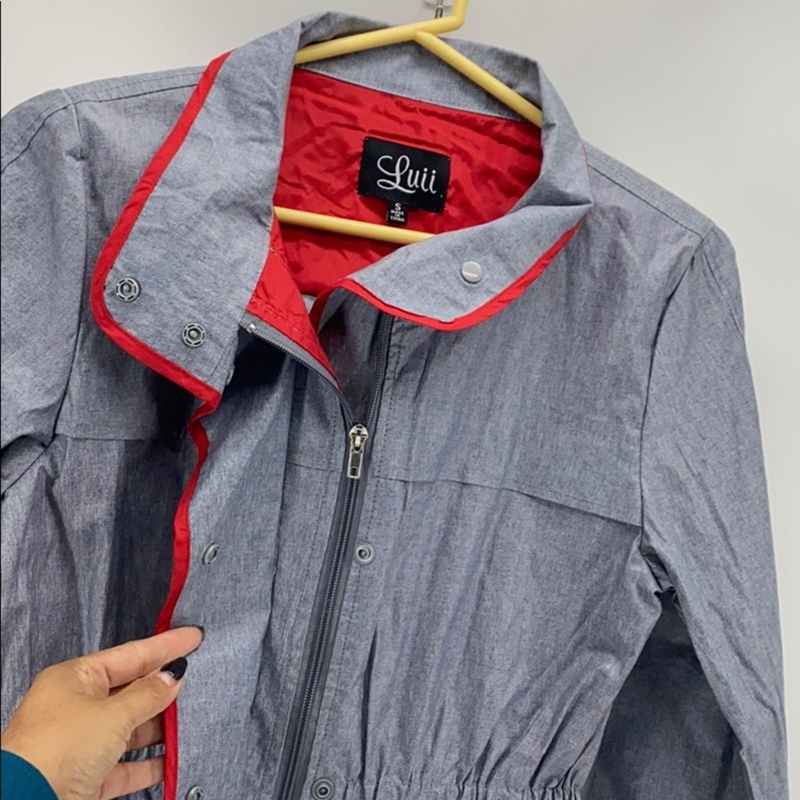 Anthropologie Luii Anthropologie Water Resistant Chambray Zip jacket S Size S / US 4 / IT 40 - 4 Thumbnail